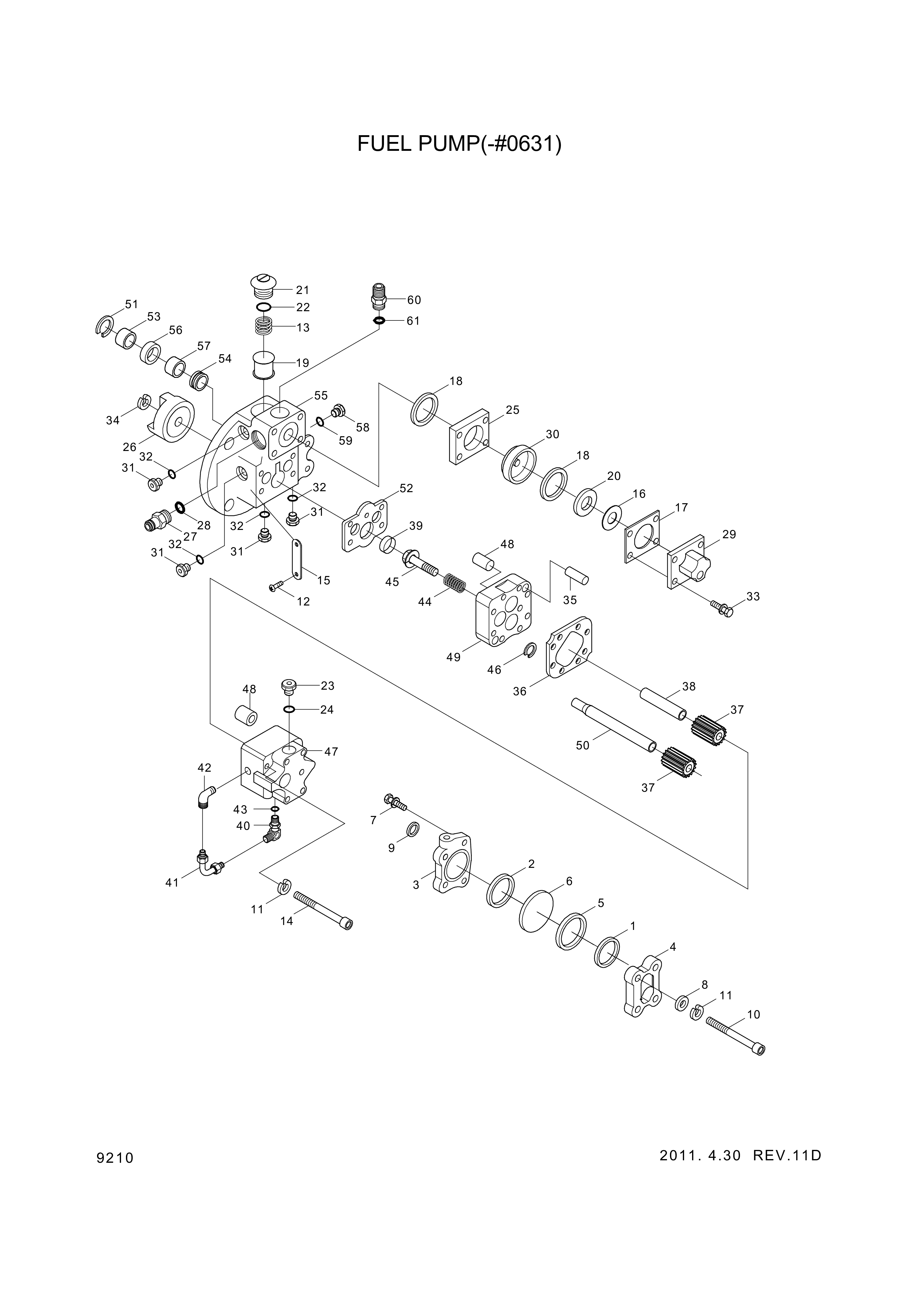 drawing for Hyundai Construction Equipment YUBP-04643 - PLUNGER