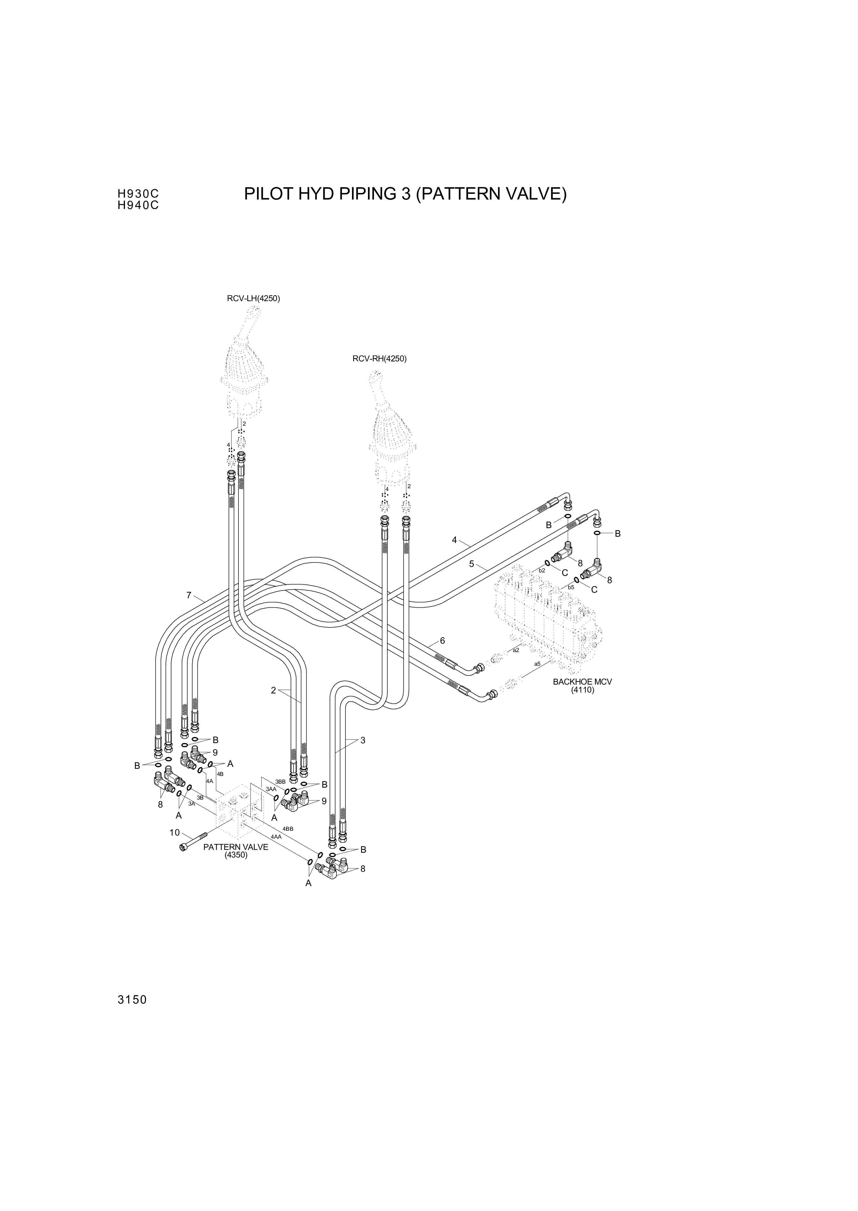 drawing for Hyundai Construction Equipment P930-042014 - HOSE ASSY-ORFS&THD