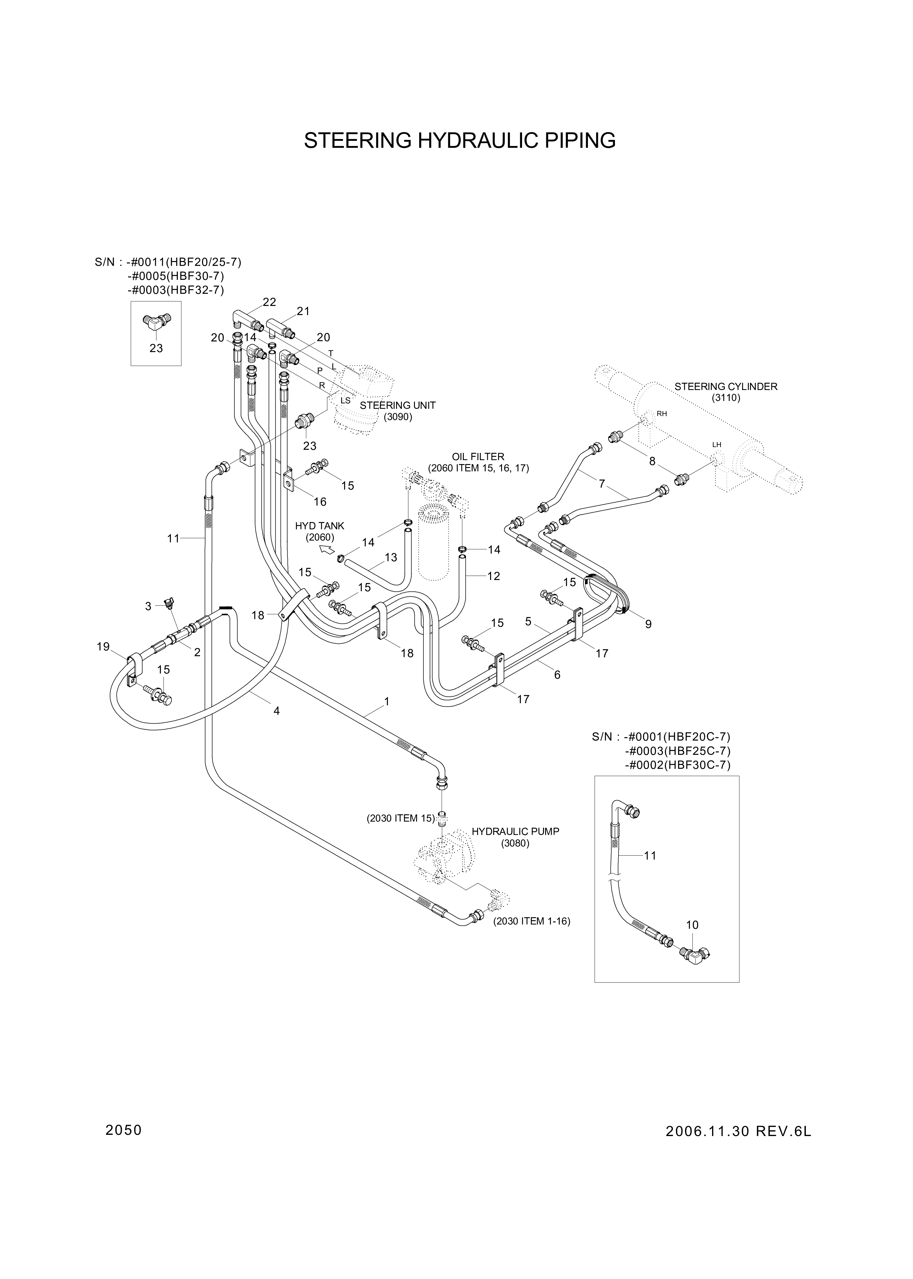 drawing for Hyundai Construction Equipment P930-064018 - HOSE ASSY-ORFS&THD