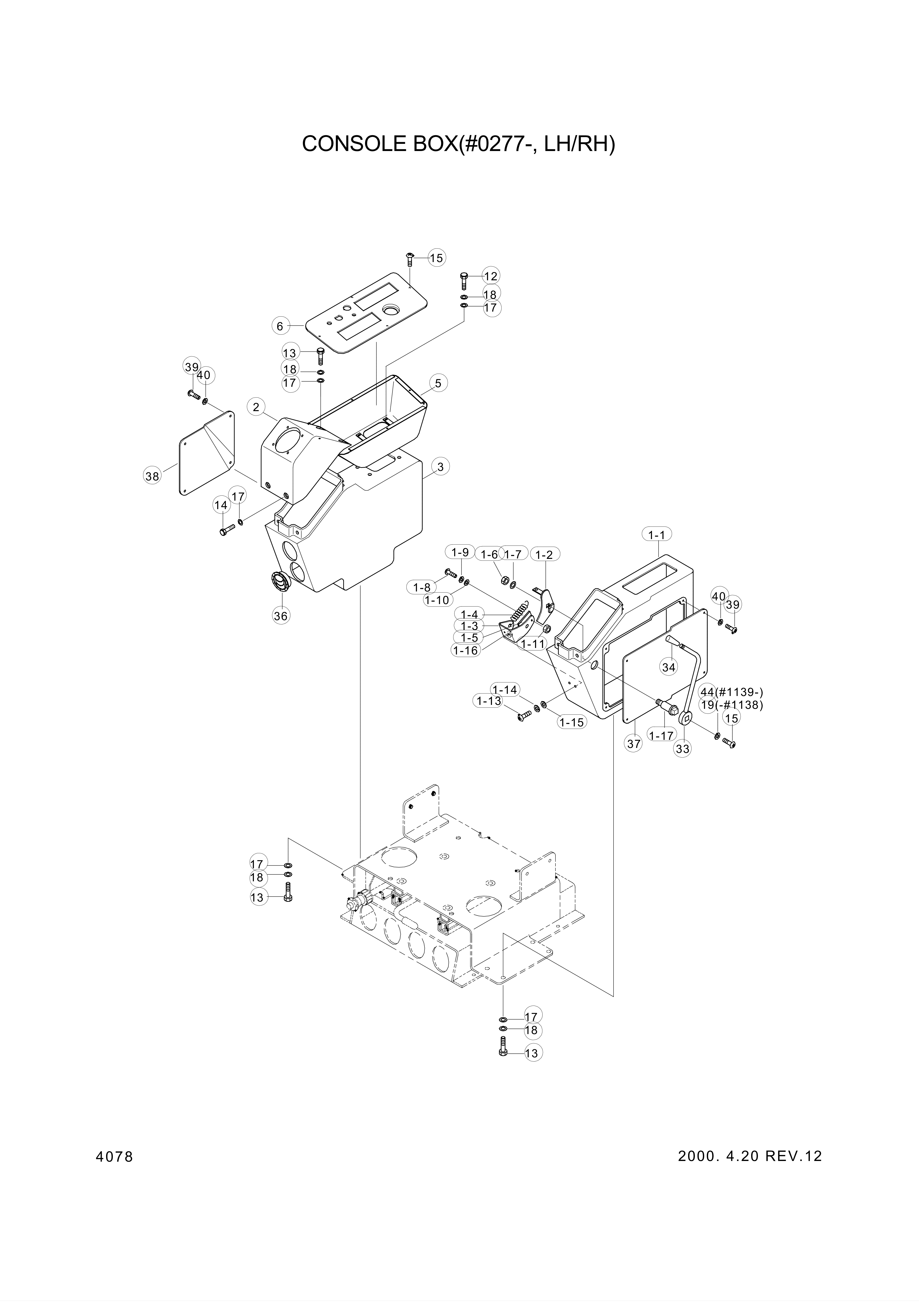 drawing for Hyundai Construction Equipment 8303555 - BOLT(M6-1.25),REAR DOOR