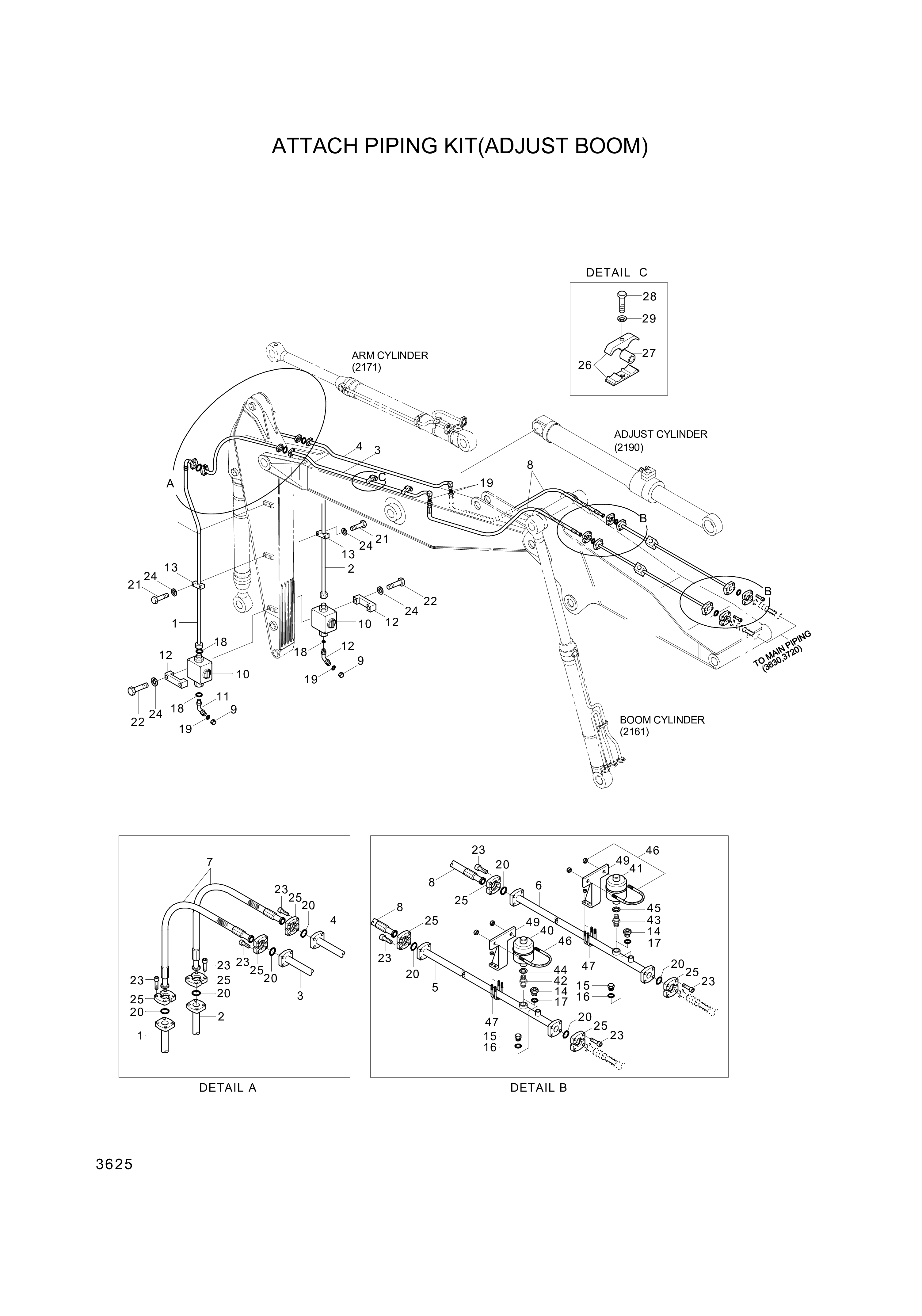 Technical drawing of Hyundai Construction Equipment P940-166321 HOSE ASSY-ORFS&amp;FLG with dimensions and layout