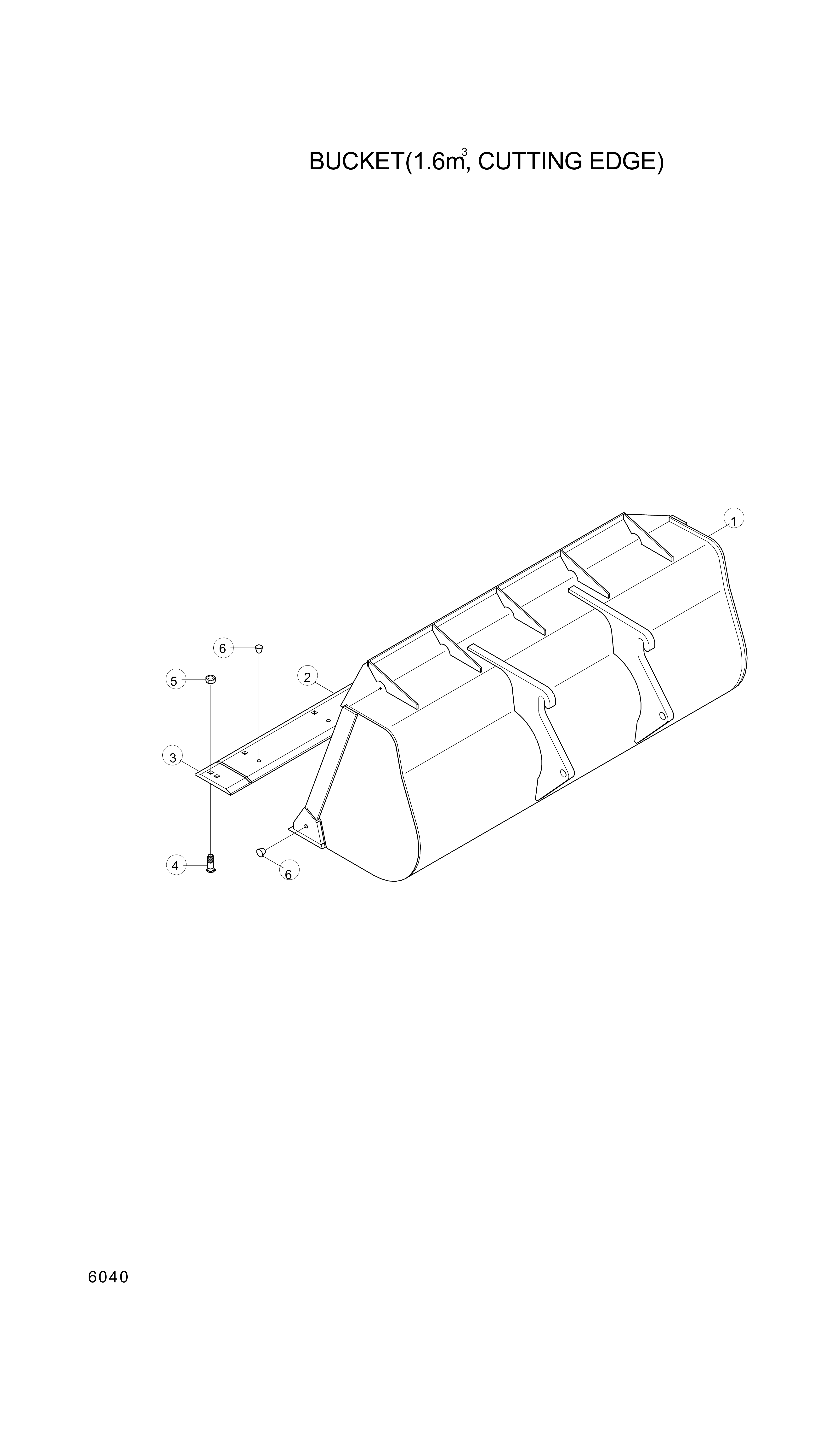 drawing for Hyundai Construction Equipment 61L8-20030BG - BUCKET