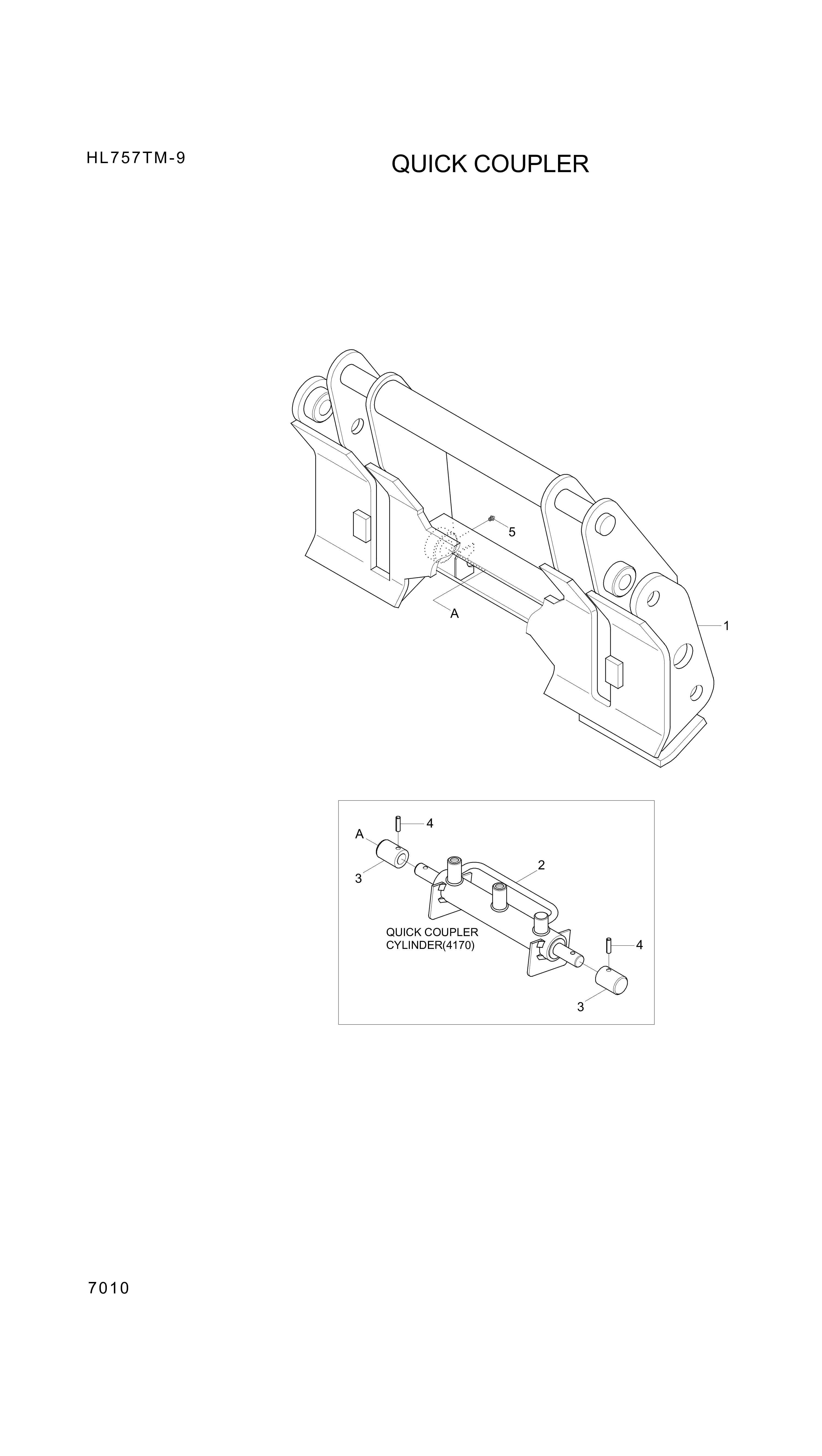 drawing for Hyundai Construction Equipment 61LD-90241 - PIN-COUPLER