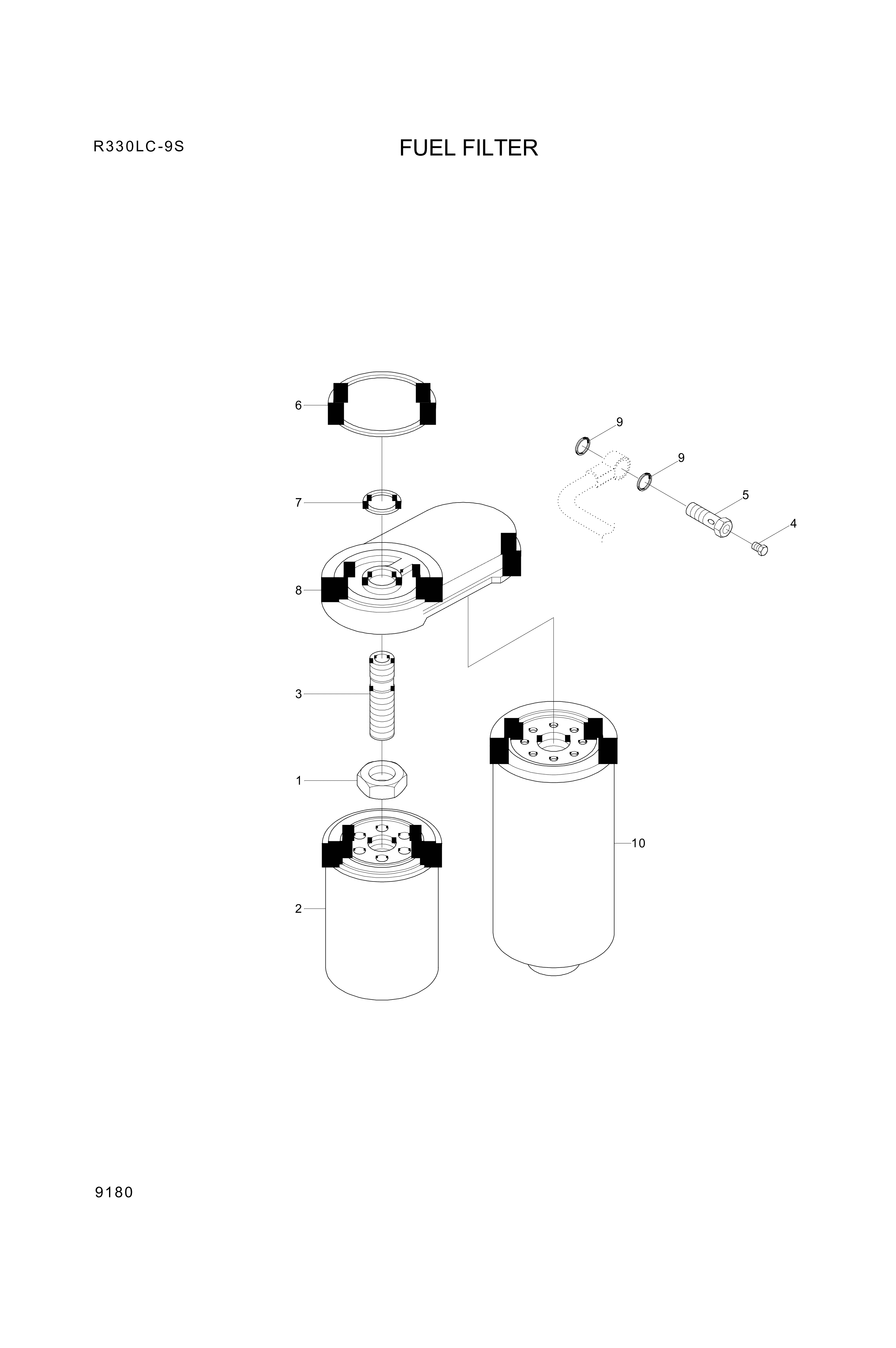 drawing for Hyundai Construction Equipment YUBP-06882 - HEAD-FILTER