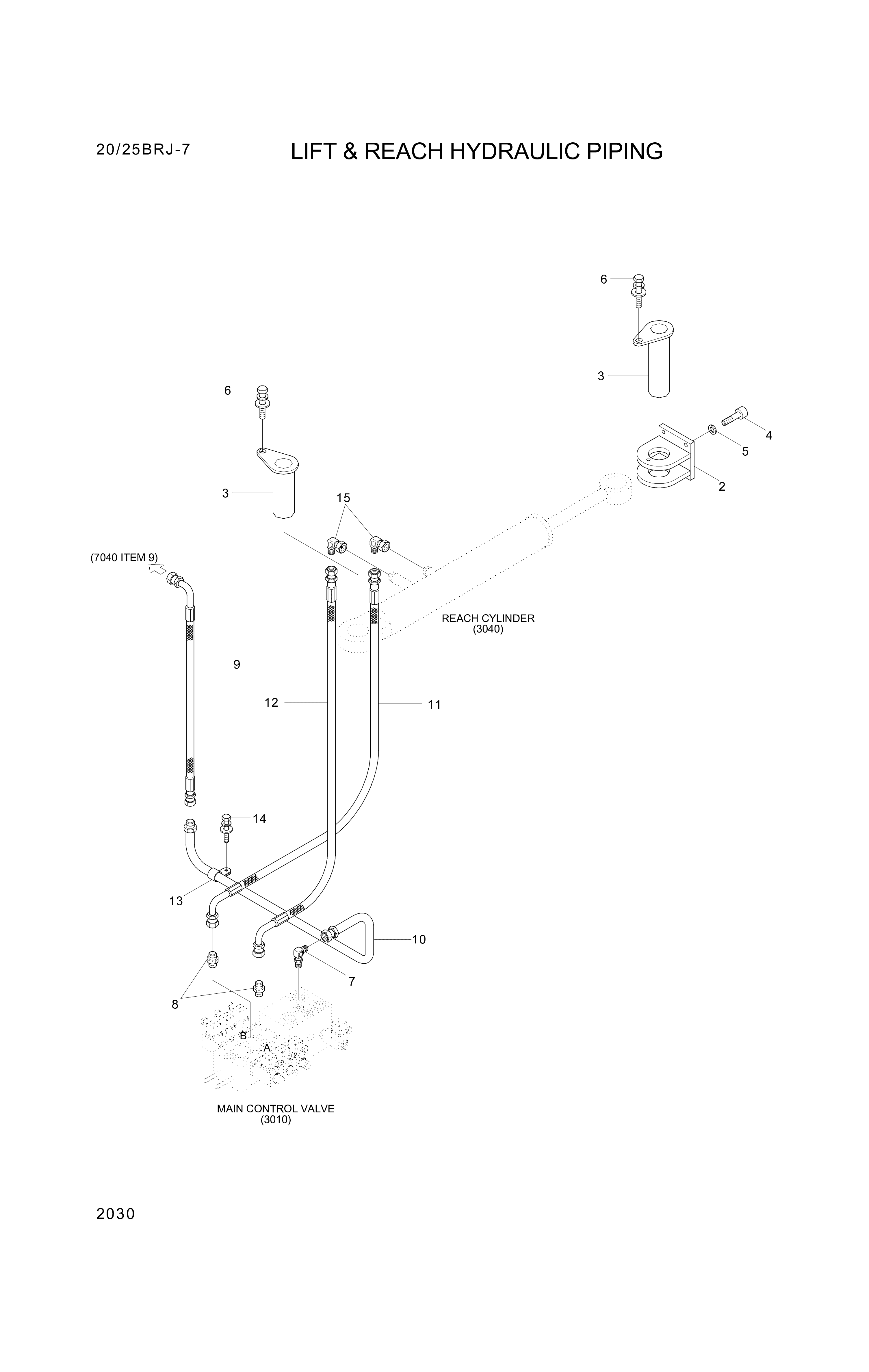 drawing for Hyundai Construction Equipment P930-044012 - HOSE ASSY-ORFS&THD