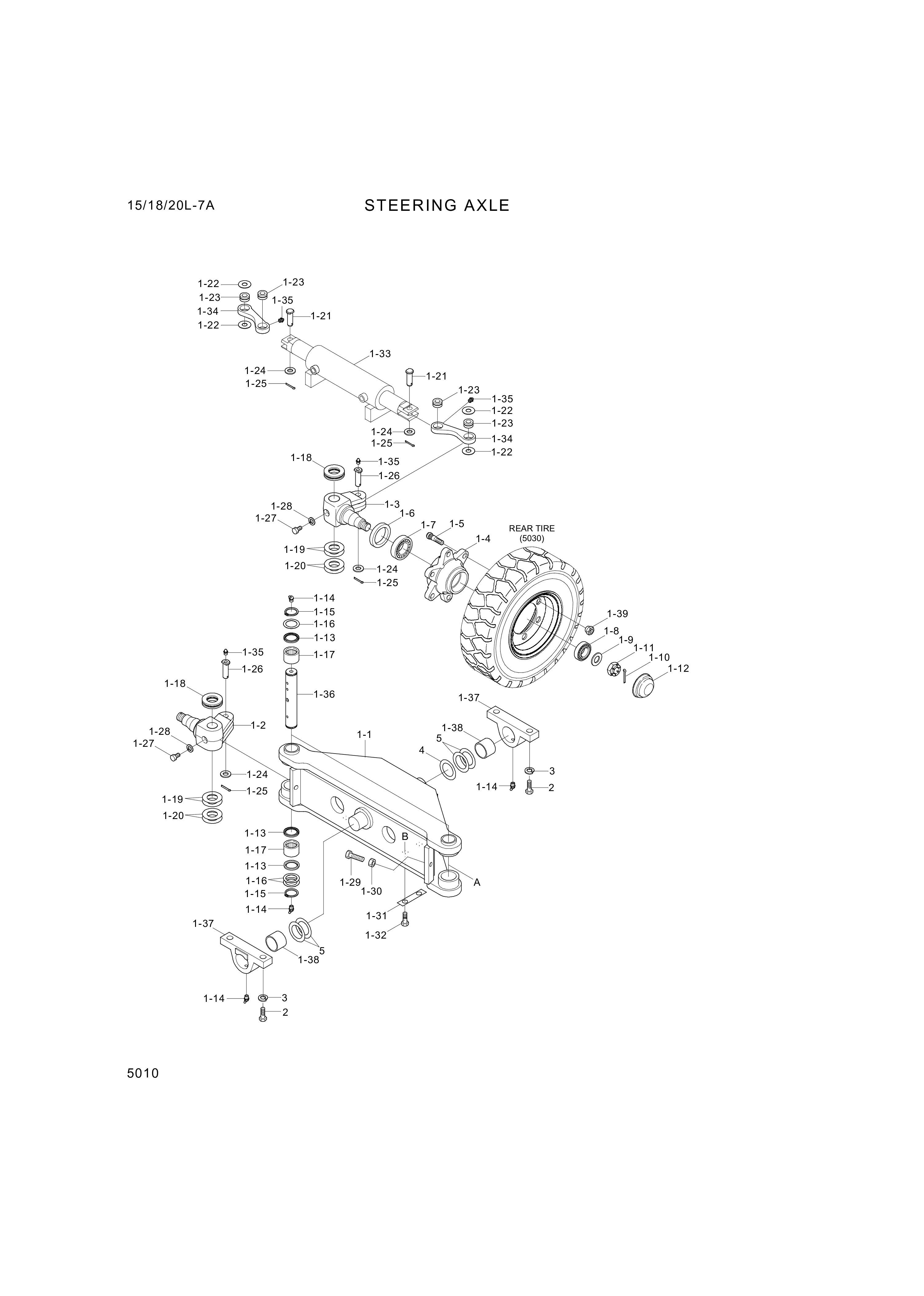 Technical drawing of Hyundai Construction Equipment S403-241006 WASHER-PLAIN with dimensions and layout (figure 5)