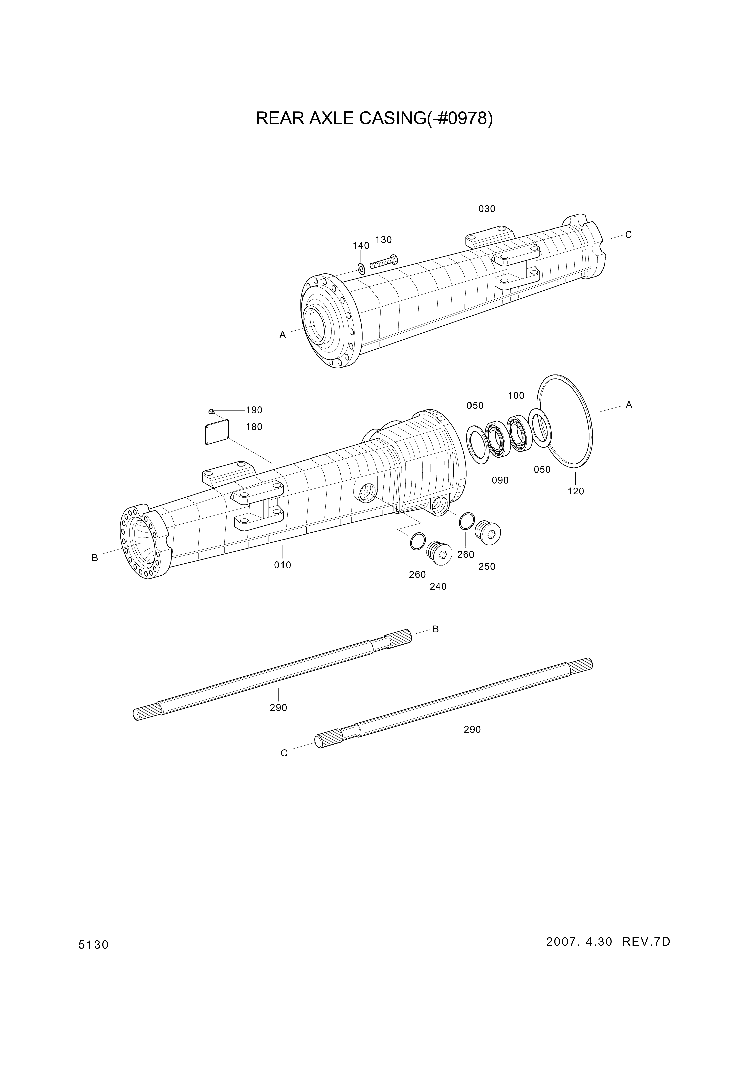 Technical drawing of Hyundai Construction Equipment 0750-117-785 BEARING-ROLLER with dimensions and layout (figure 4)