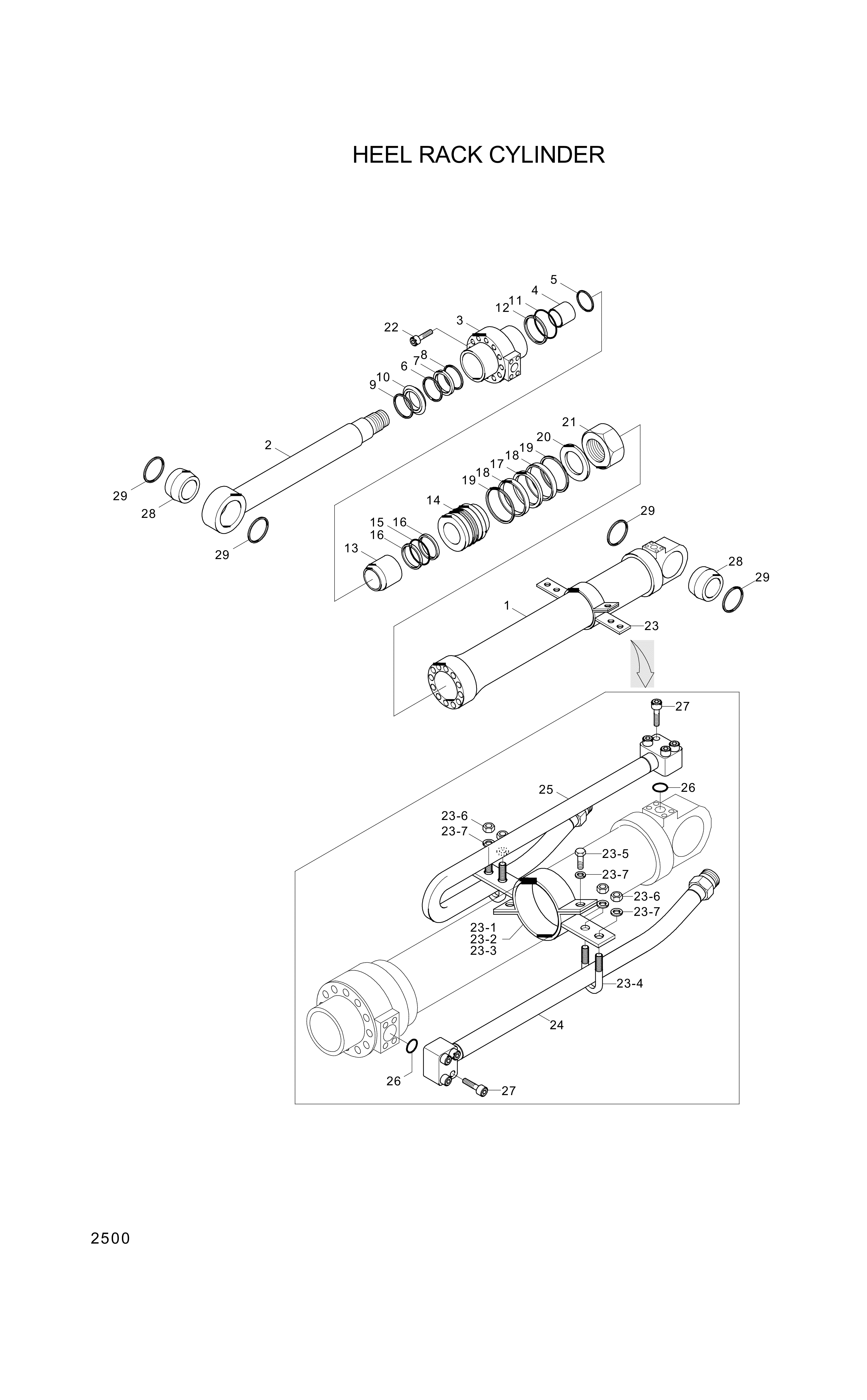 drawing for Hyundai Construction Equipment 000852 - RING-BUFFER