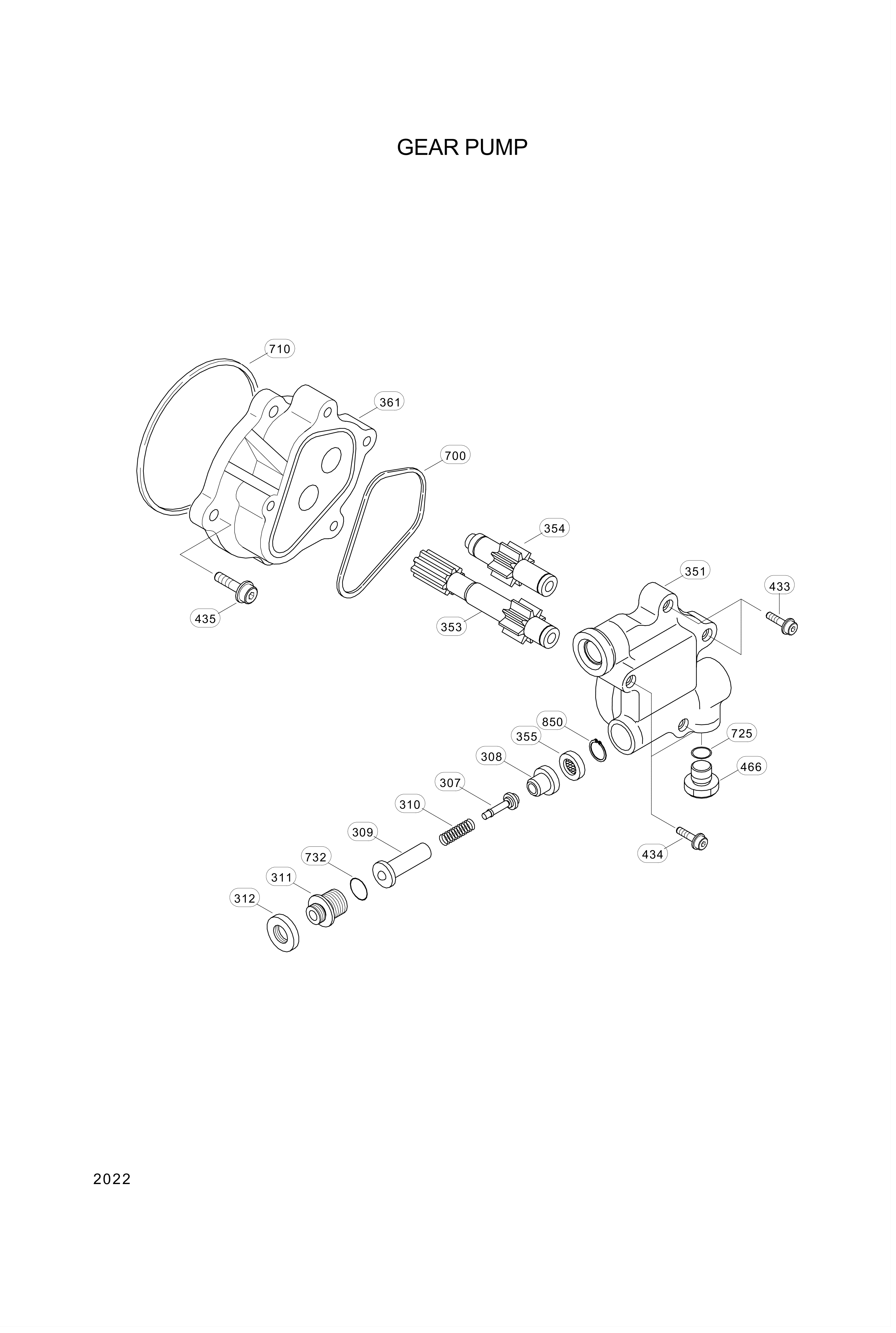 Technical drawing of Hyundai Construction Equipment PFSBM820 SOCKET-FLANGE with dimensions and layout (figure 5)