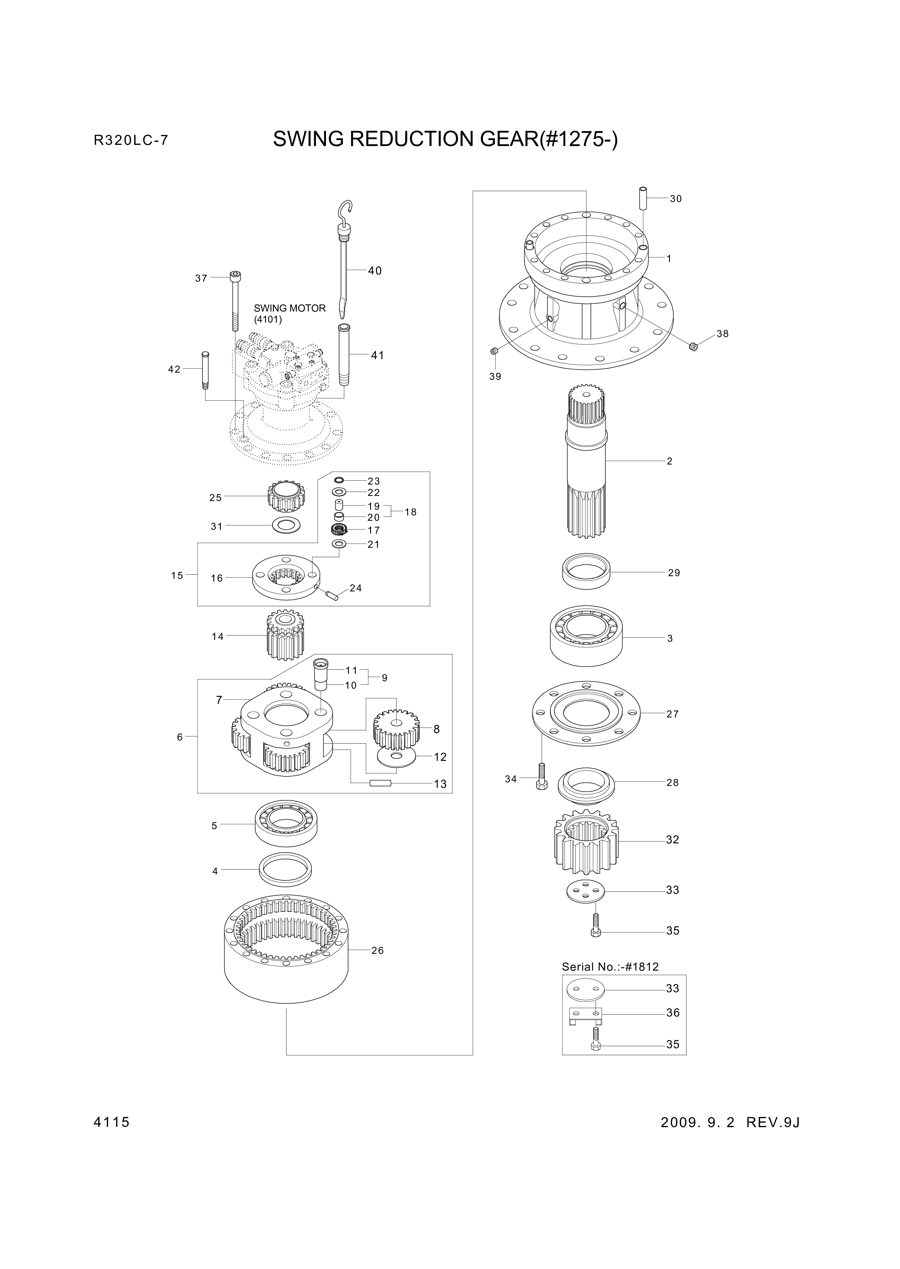 drawing for Hyundai Construction Equipment XKAQ-00428 - SHAFT-DRIVE