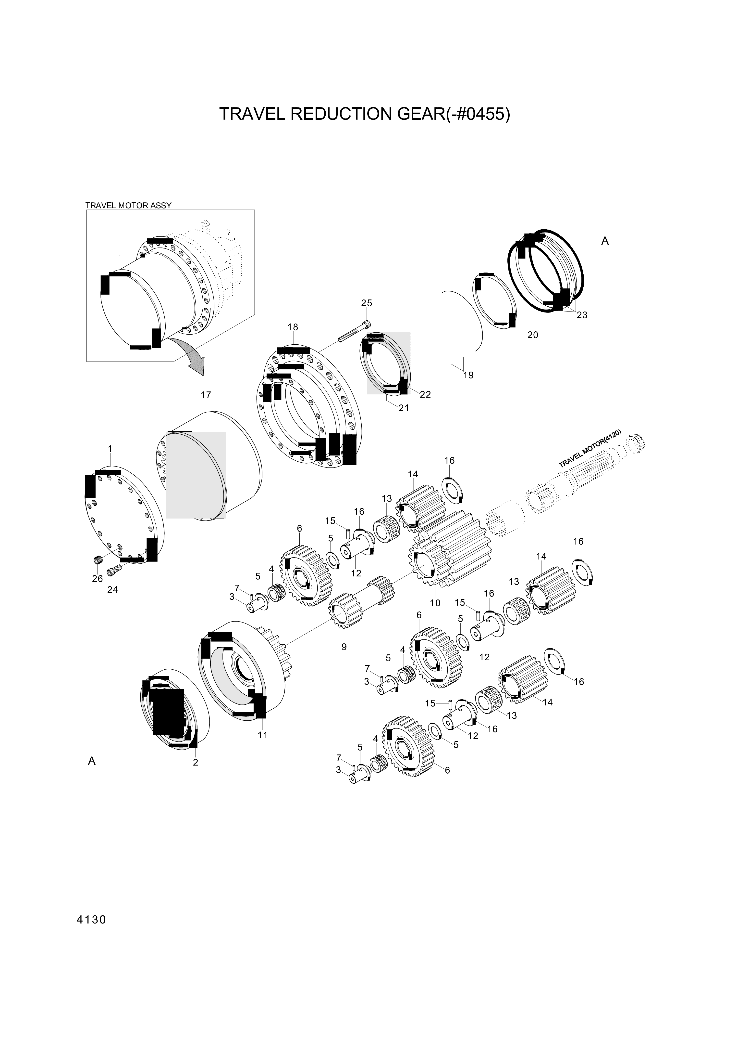 drawing for Hyundai Construction Equipment XJCK-00079 - GEAR-PLANET