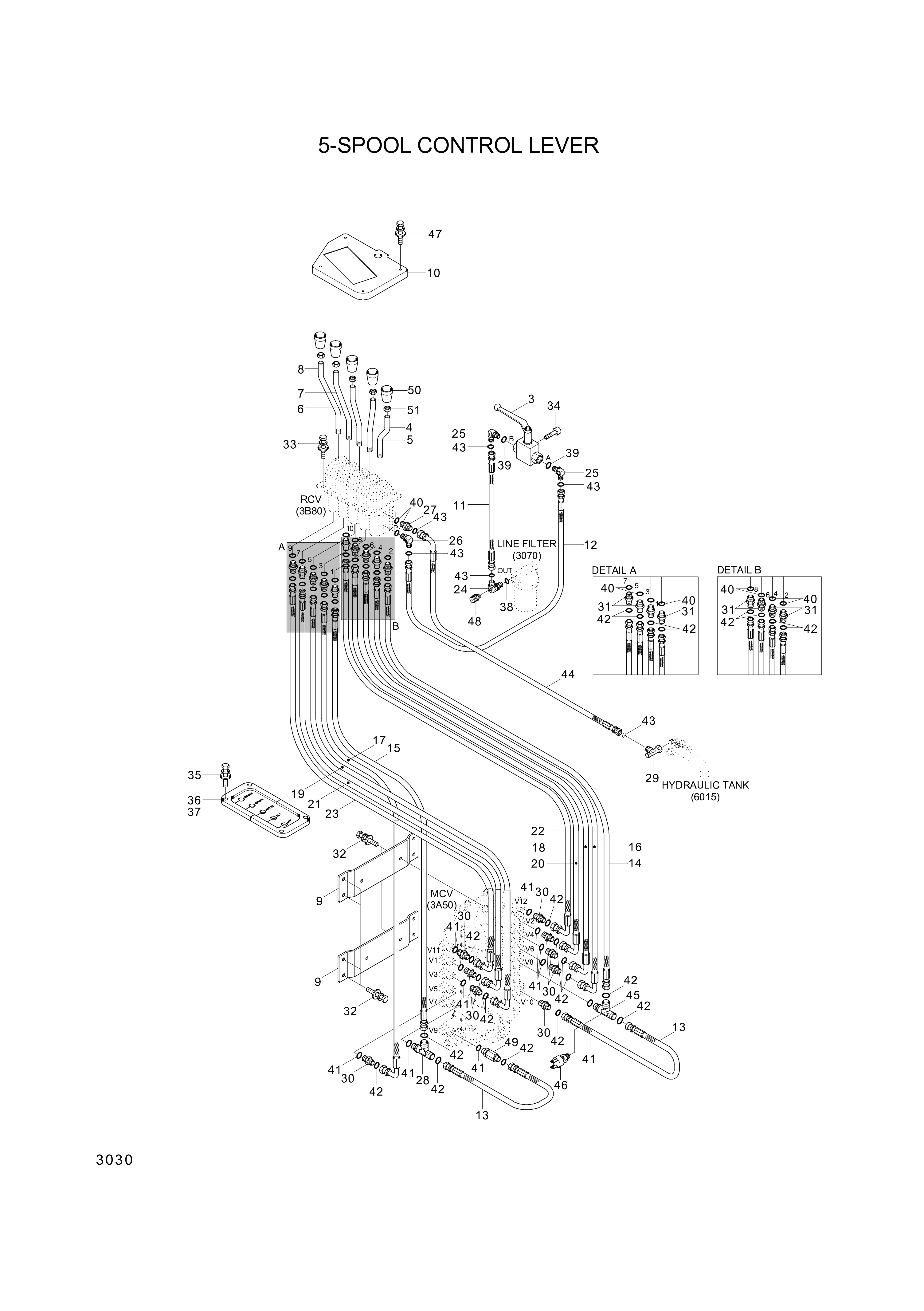 drawing for Hyundai Construction Equipment P930-061044 - HOSE ASSY-ORFS&THD