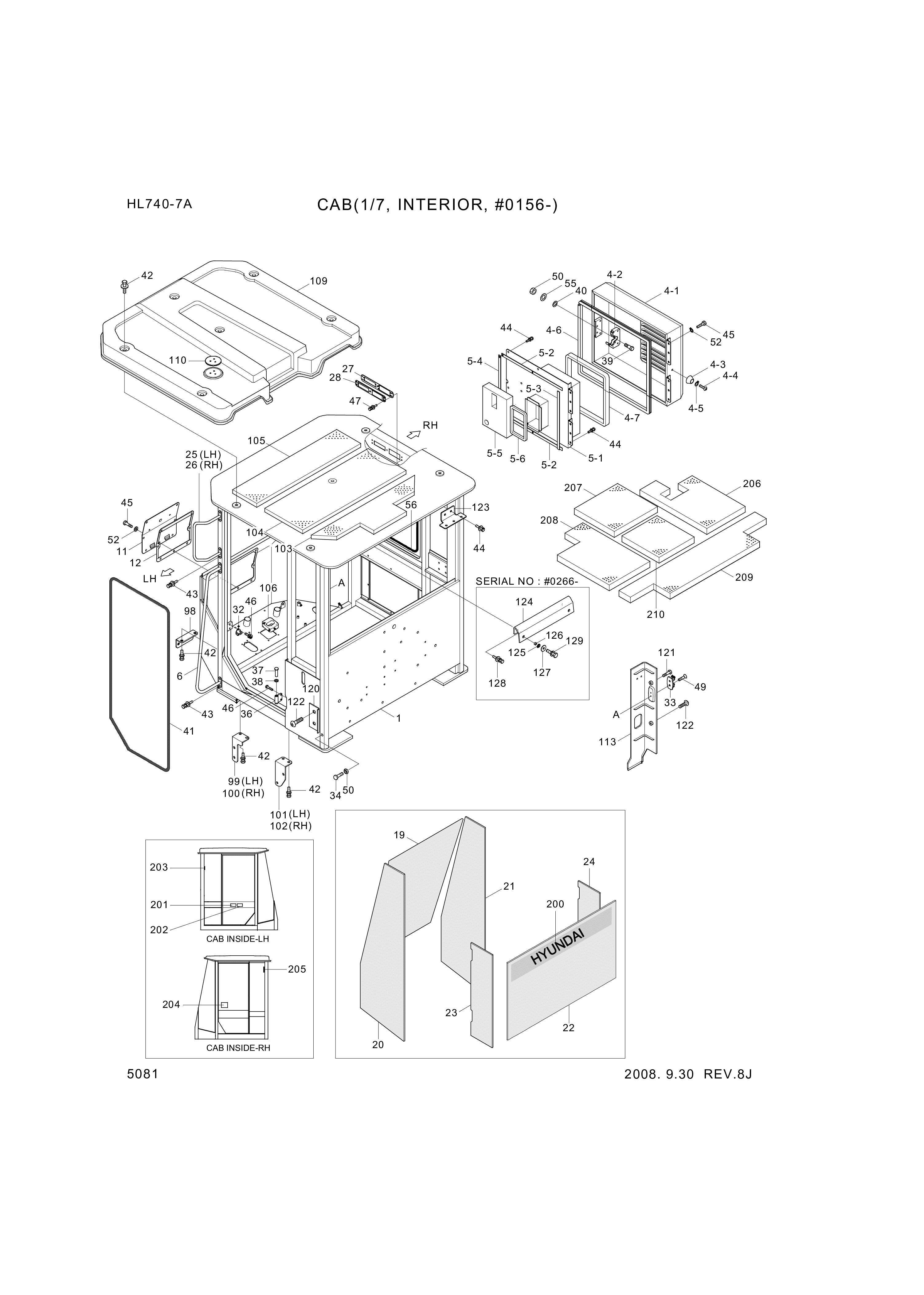 drawing for Hyundai Construction Equipment 74L3-04380 - STRIKER-DOOR