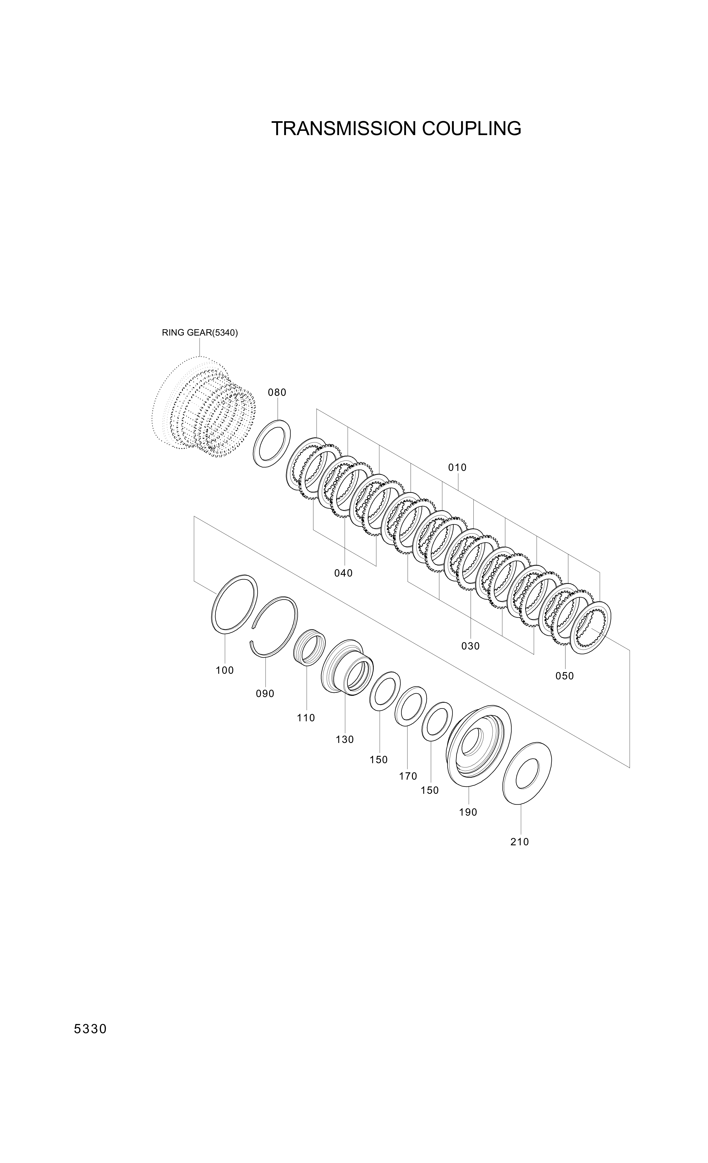 drawing for Hyundai Construction Equipment ZGAQ-02033 - PIECE-THRUST