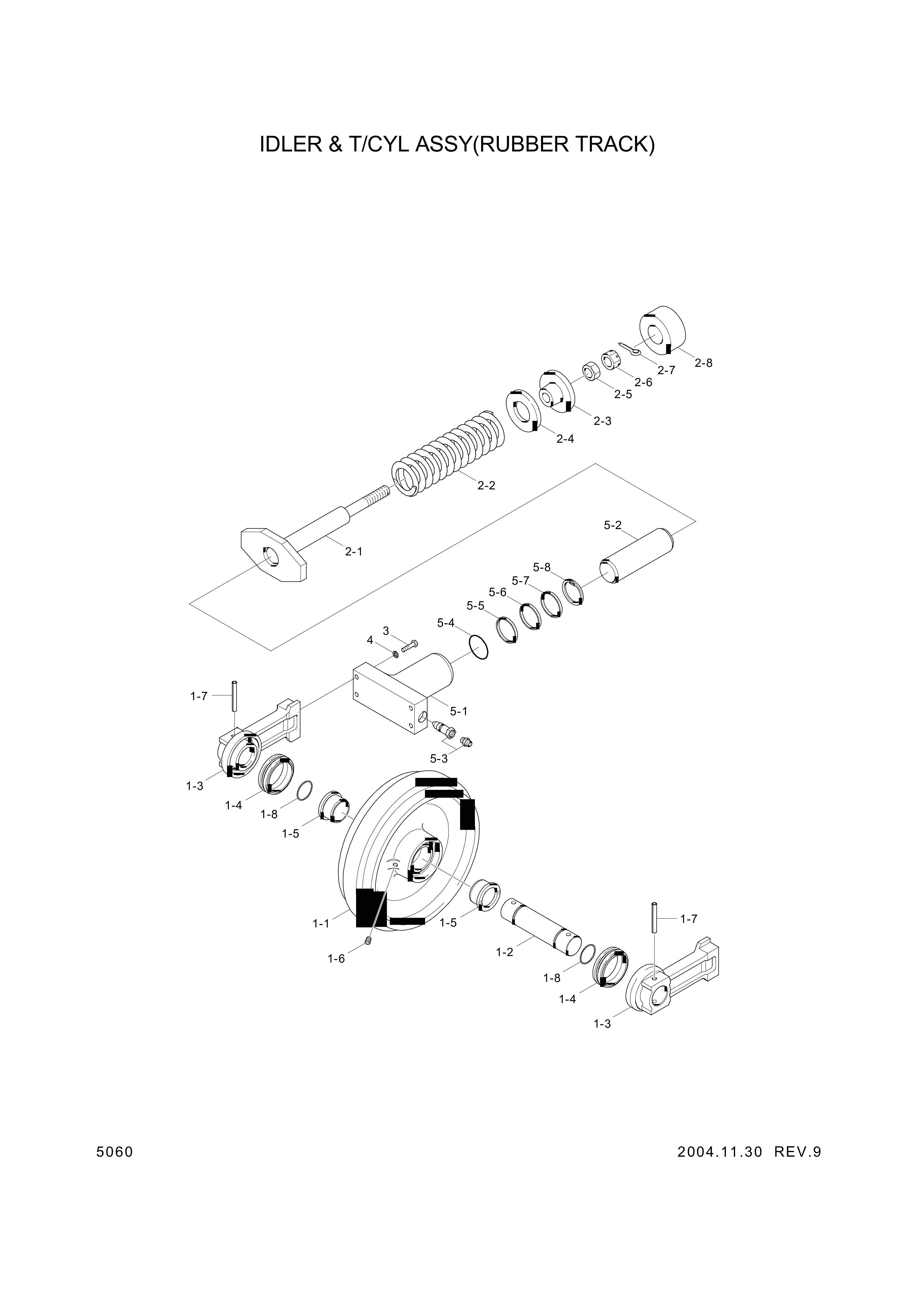 drawing for Hyundai Construction Equipment S461-500507 - PIN-SPLIT