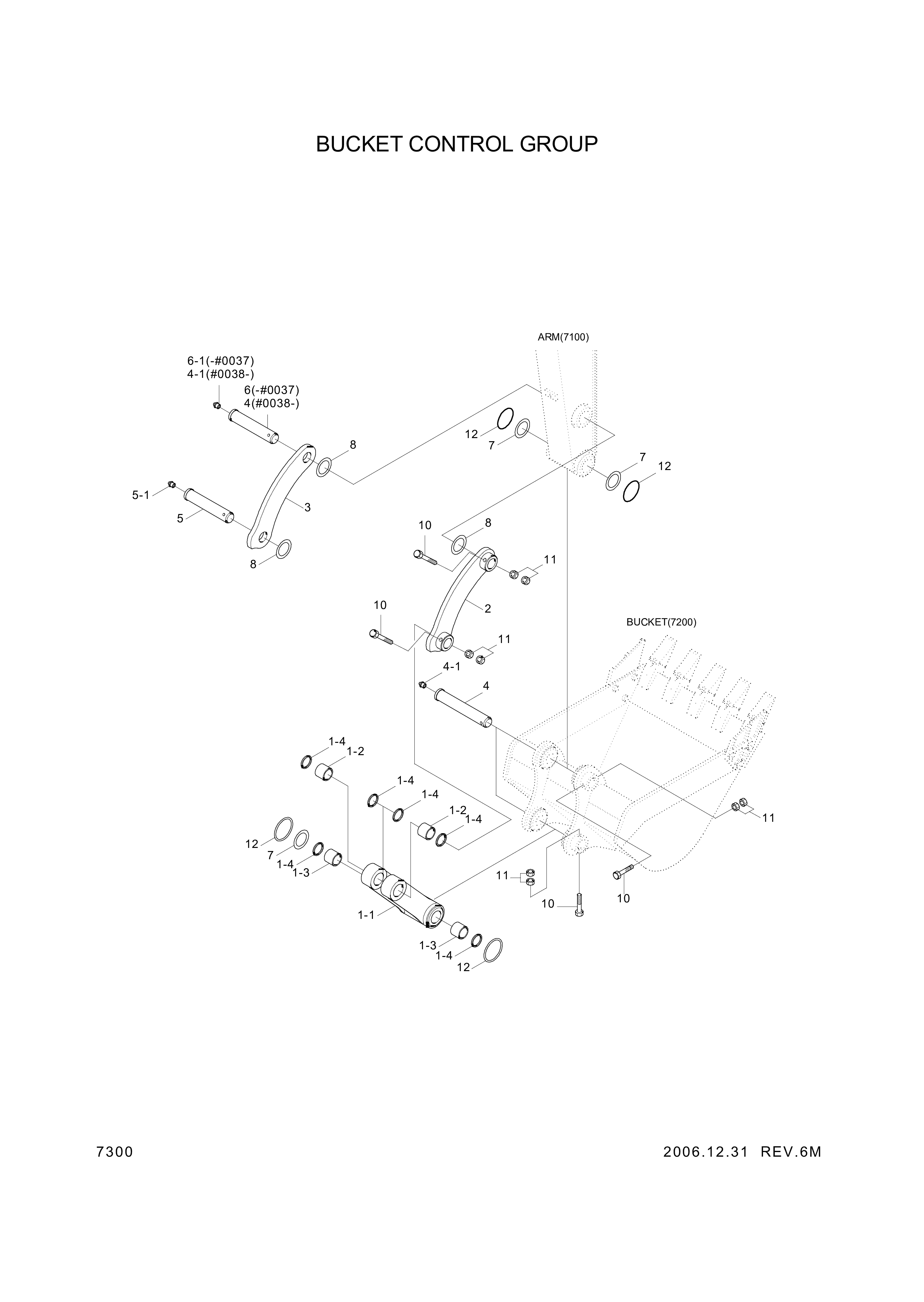 drawing for Hyundai Construction Equipment 61M7-40041 - PIN-JOINT