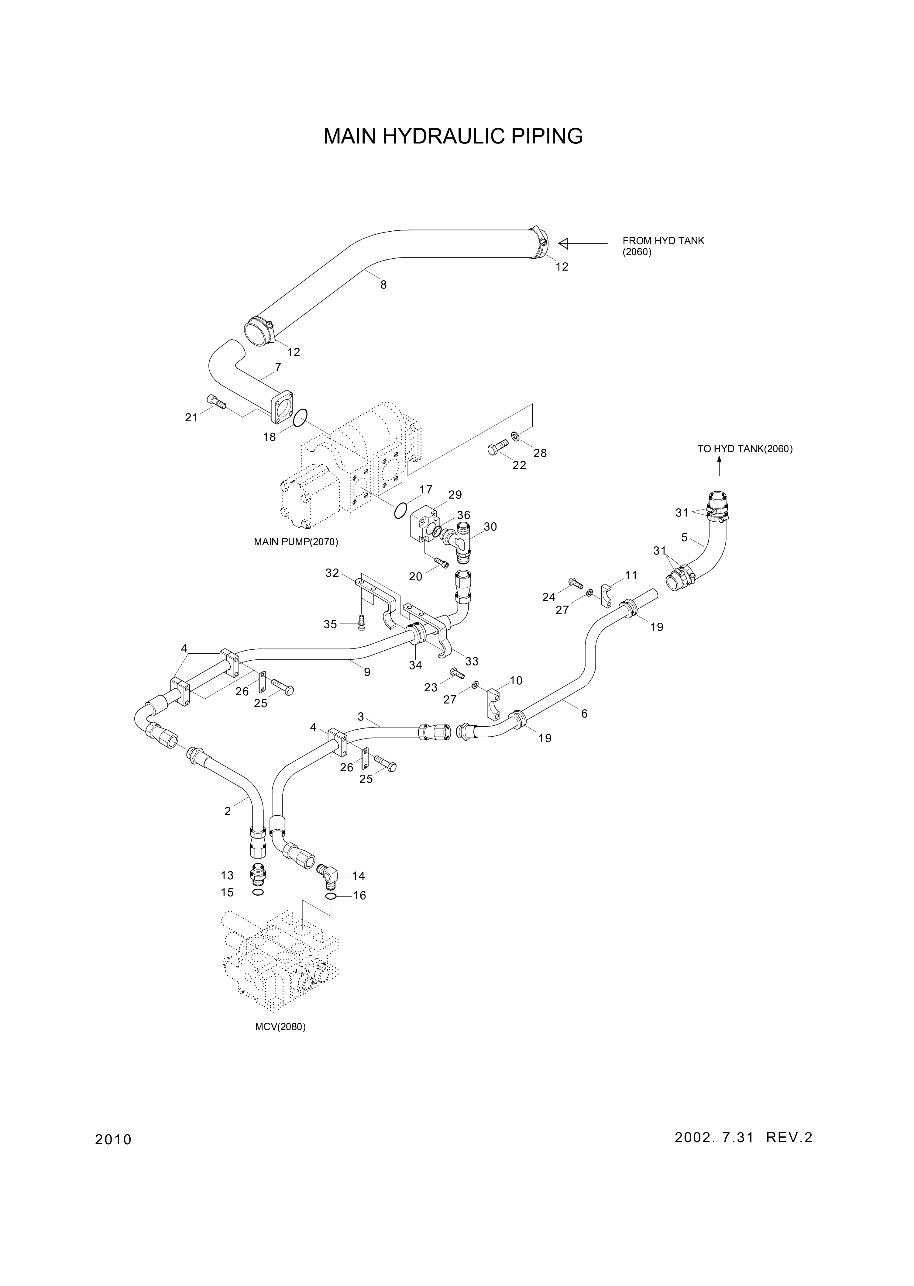 drawing for Hyundai Construction Equipment 34L3-01160 - BOLT-SOCKETUNIF