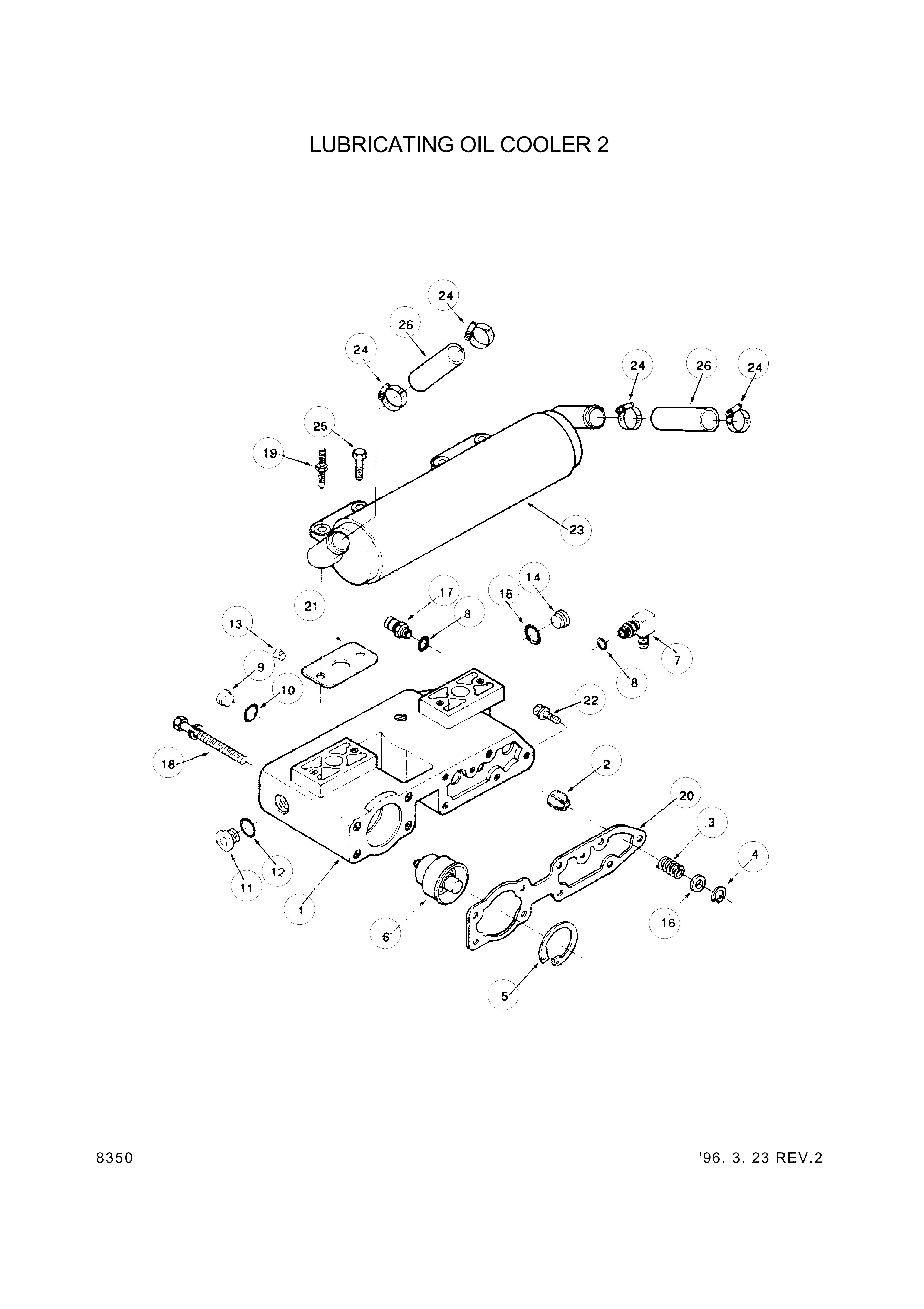 drawing for Hyundai Construction Equipment YUBP-06483 - HOSE-PLAIN