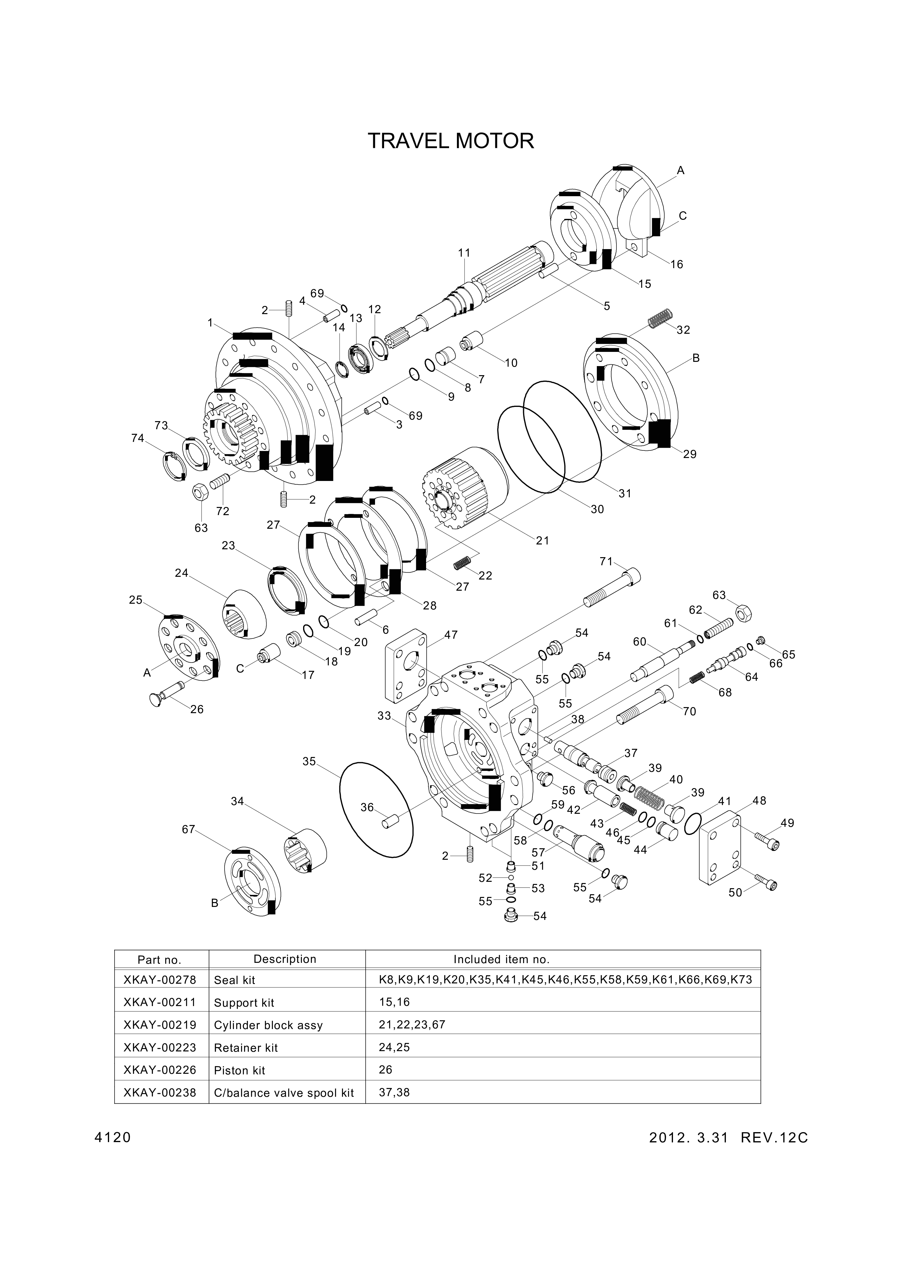 さぁや様　ご確認用 XKAY-00274 Hyundai Construction Equipment SEAL-OIL / XKAY00274