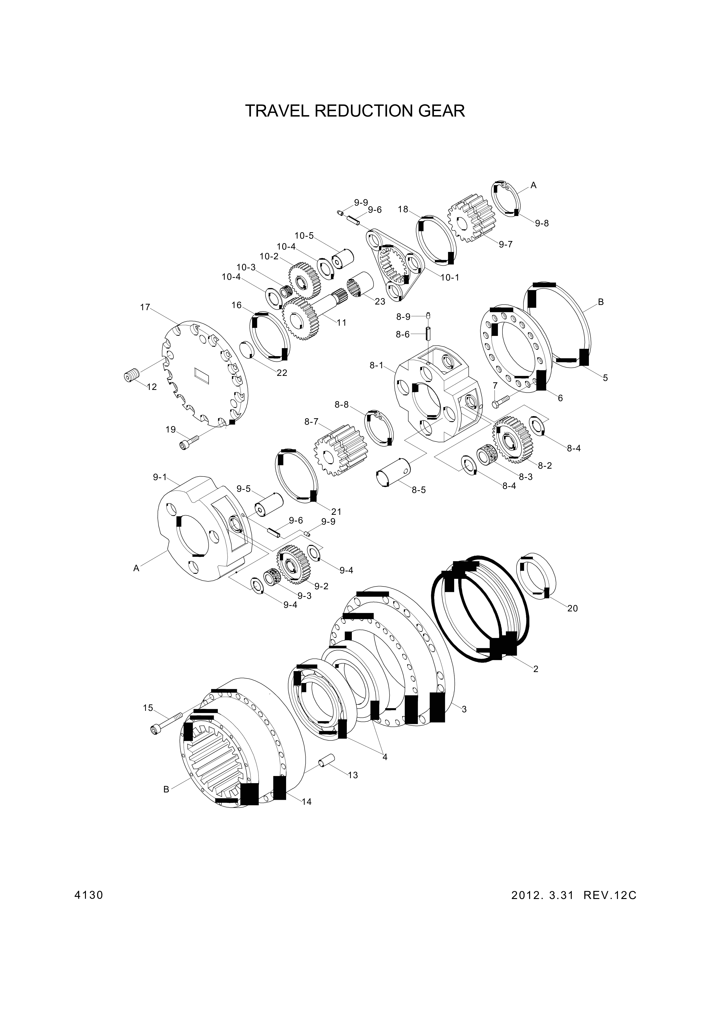 drawing for Hyundai Construction Equipment XKAH-00372 - SEAL-FLOATING