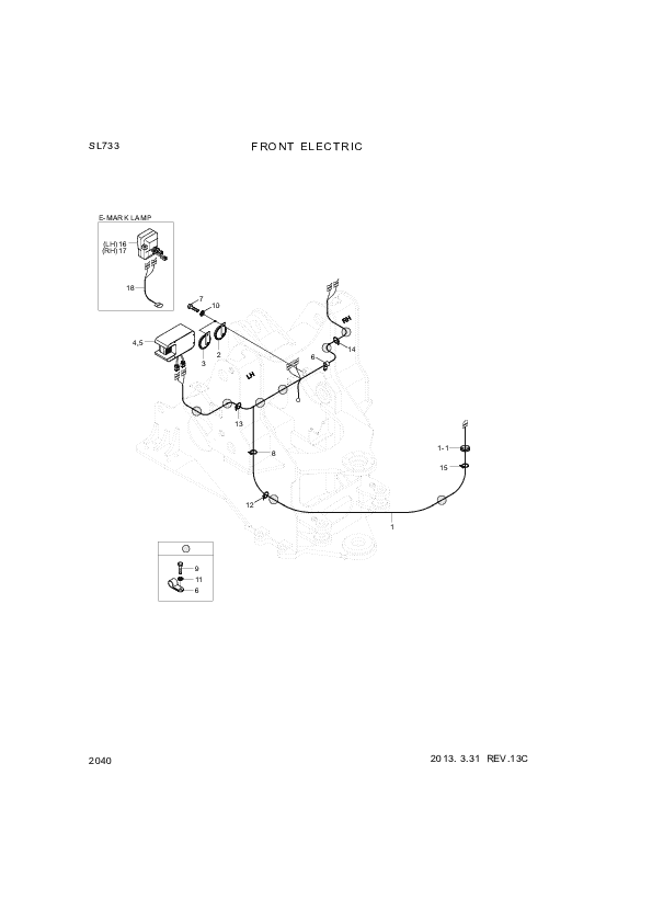 drawing for Hyundai Construction Equipment S552-077279 - CLAMP-BAND