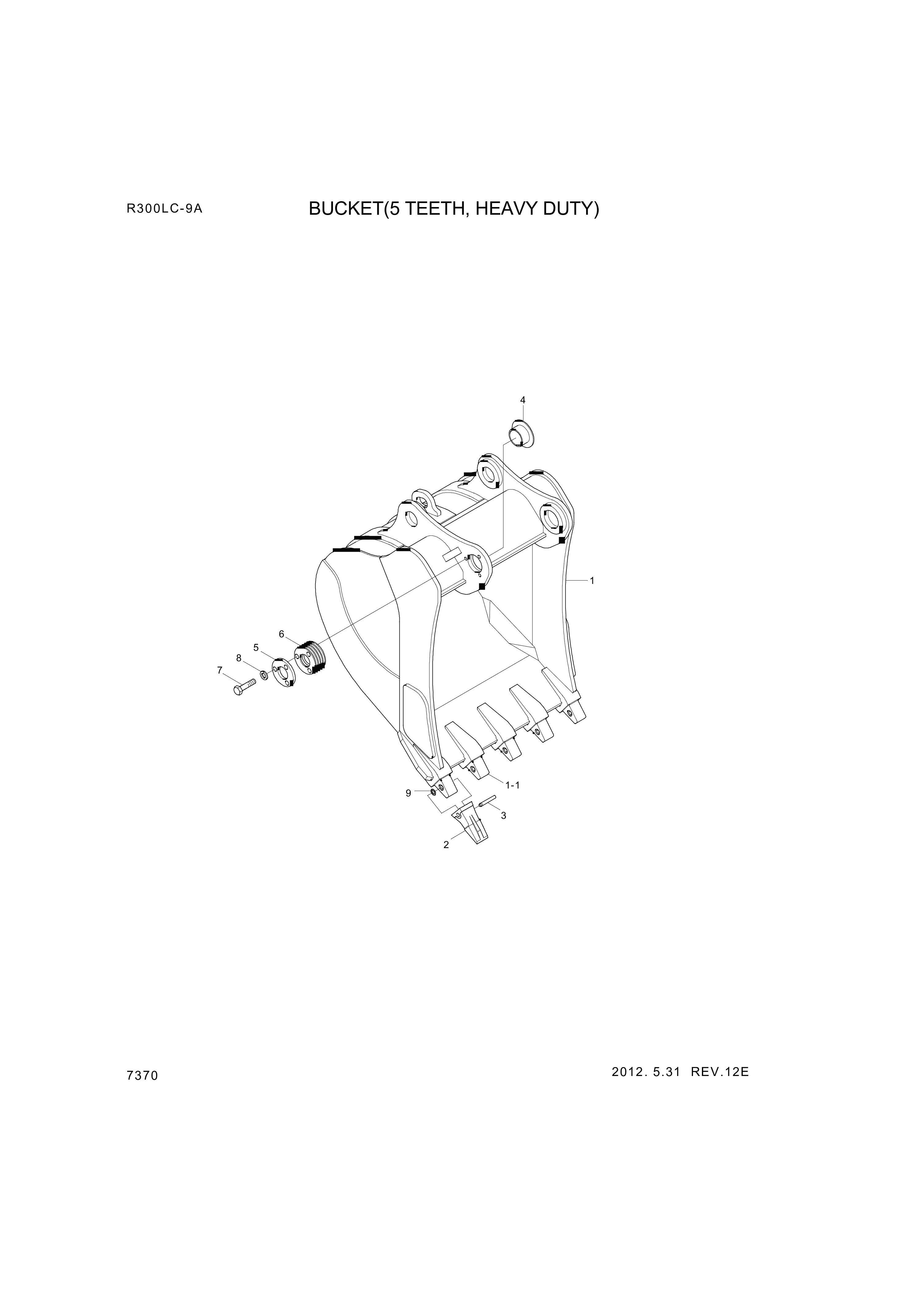 hineさま　専用 61QH-84010 Hyundai Construction Equipment BUSHING-PIN