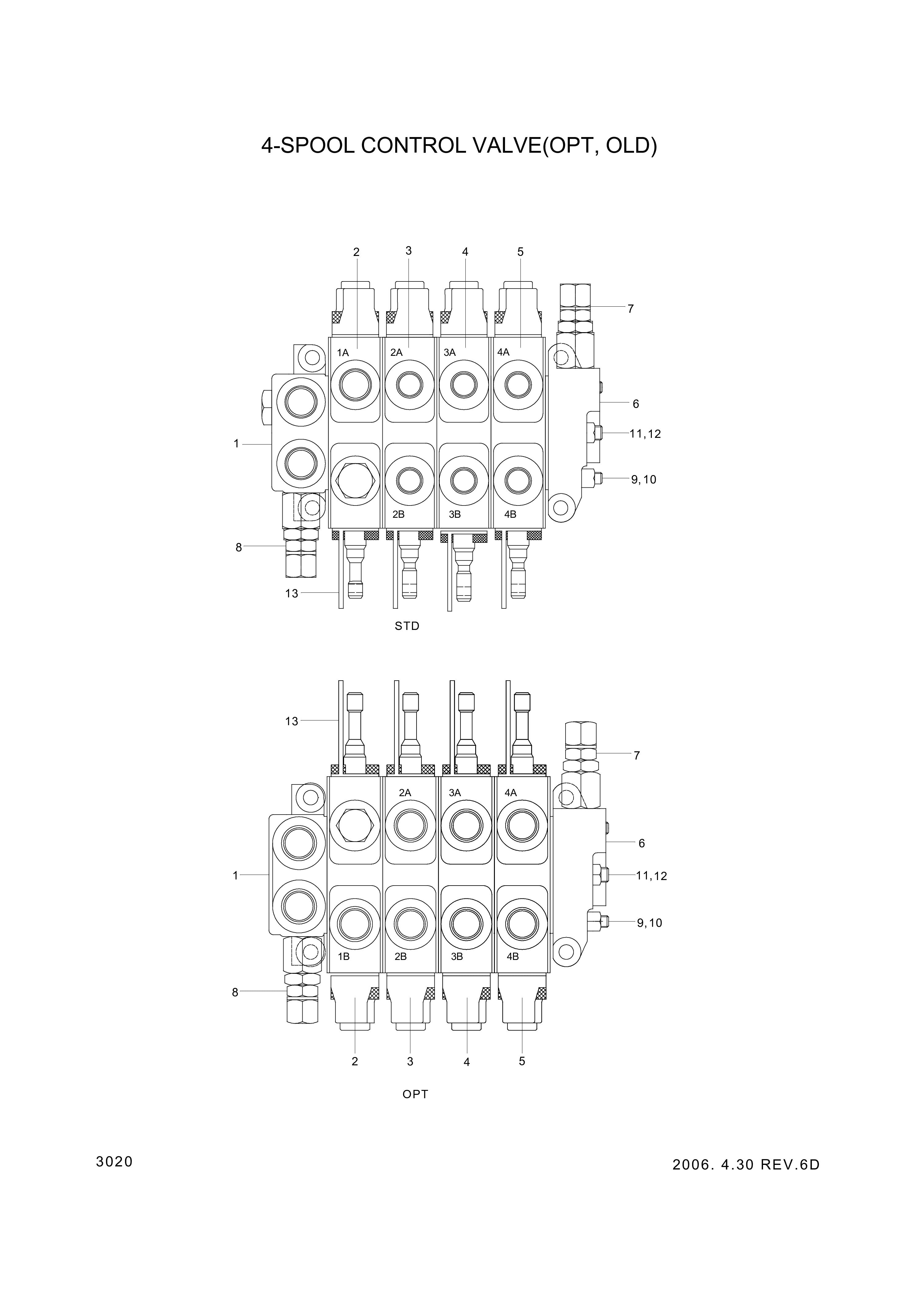 drawing for Hyundai Construction Equipment XKBF-00453 - BLOCK ASSY-AUX