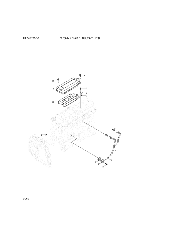 drawing for Hyundai Construction Equipment YUBP-07009 - SCREW-HEX FLG