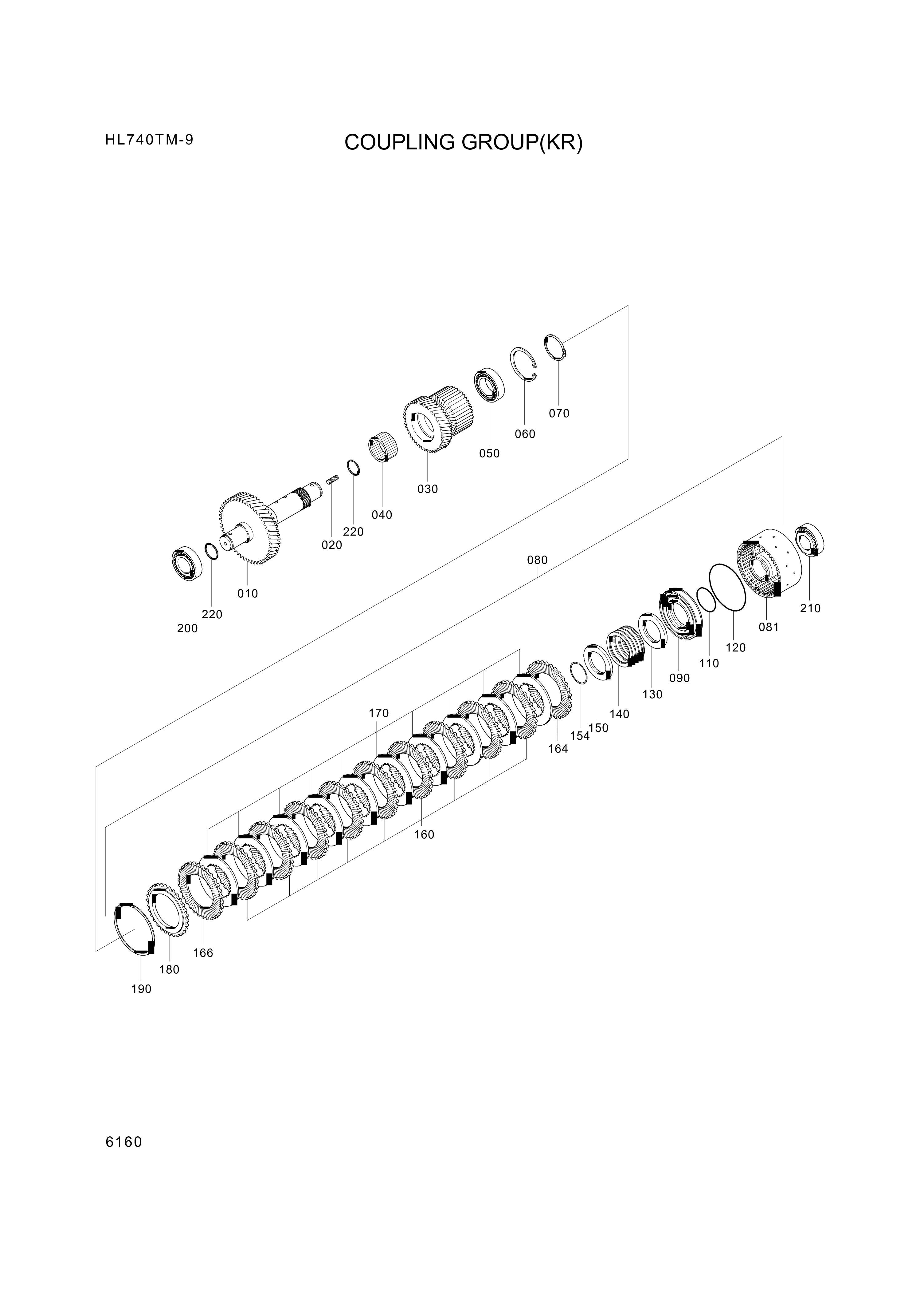 drawing for Hyundai Construction Equipment ZGAQ-04303 - COUPLING-SHAFT