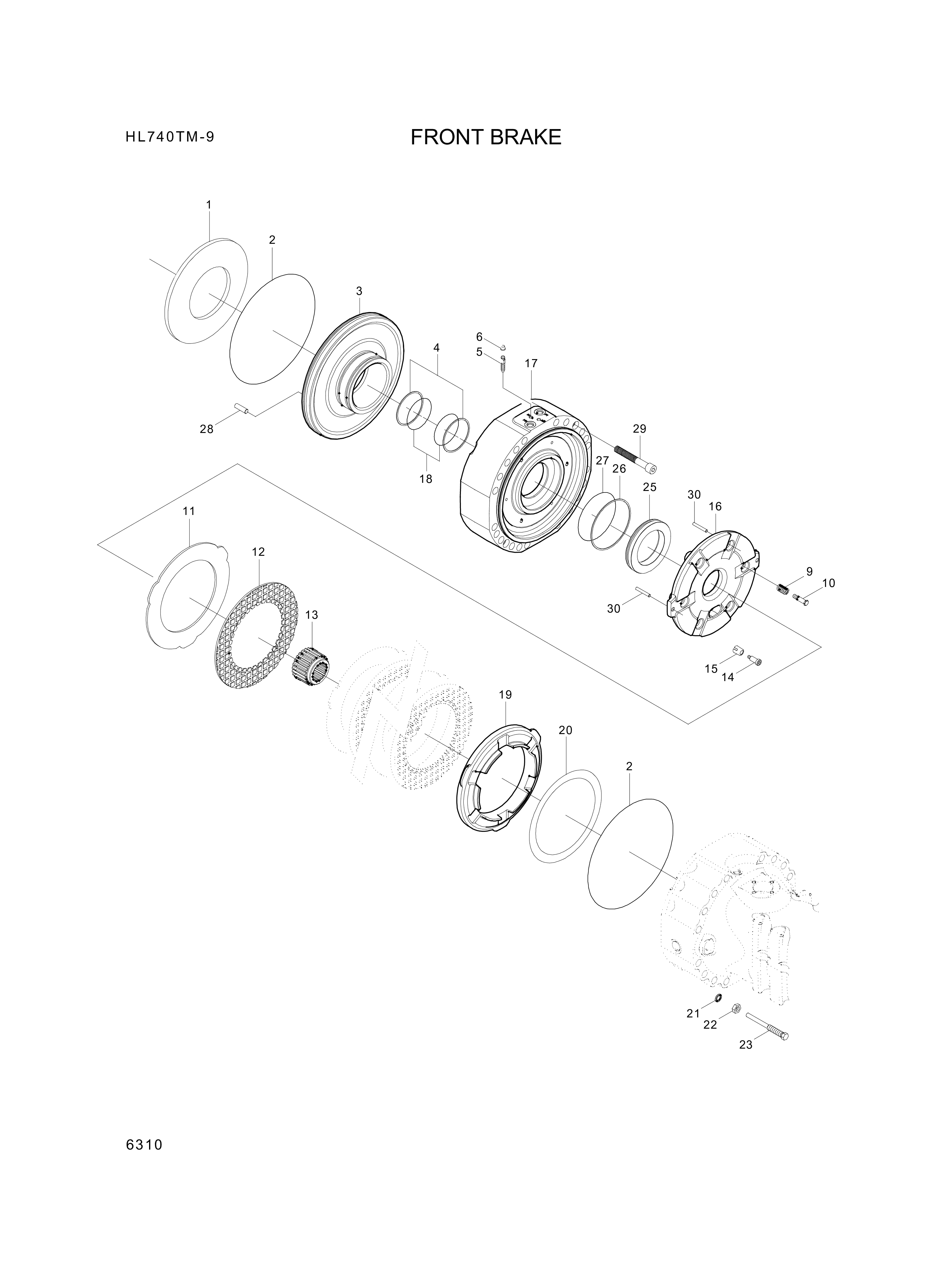 drawing for Hyundai Construction Equipment 006.05.0684 - NUT