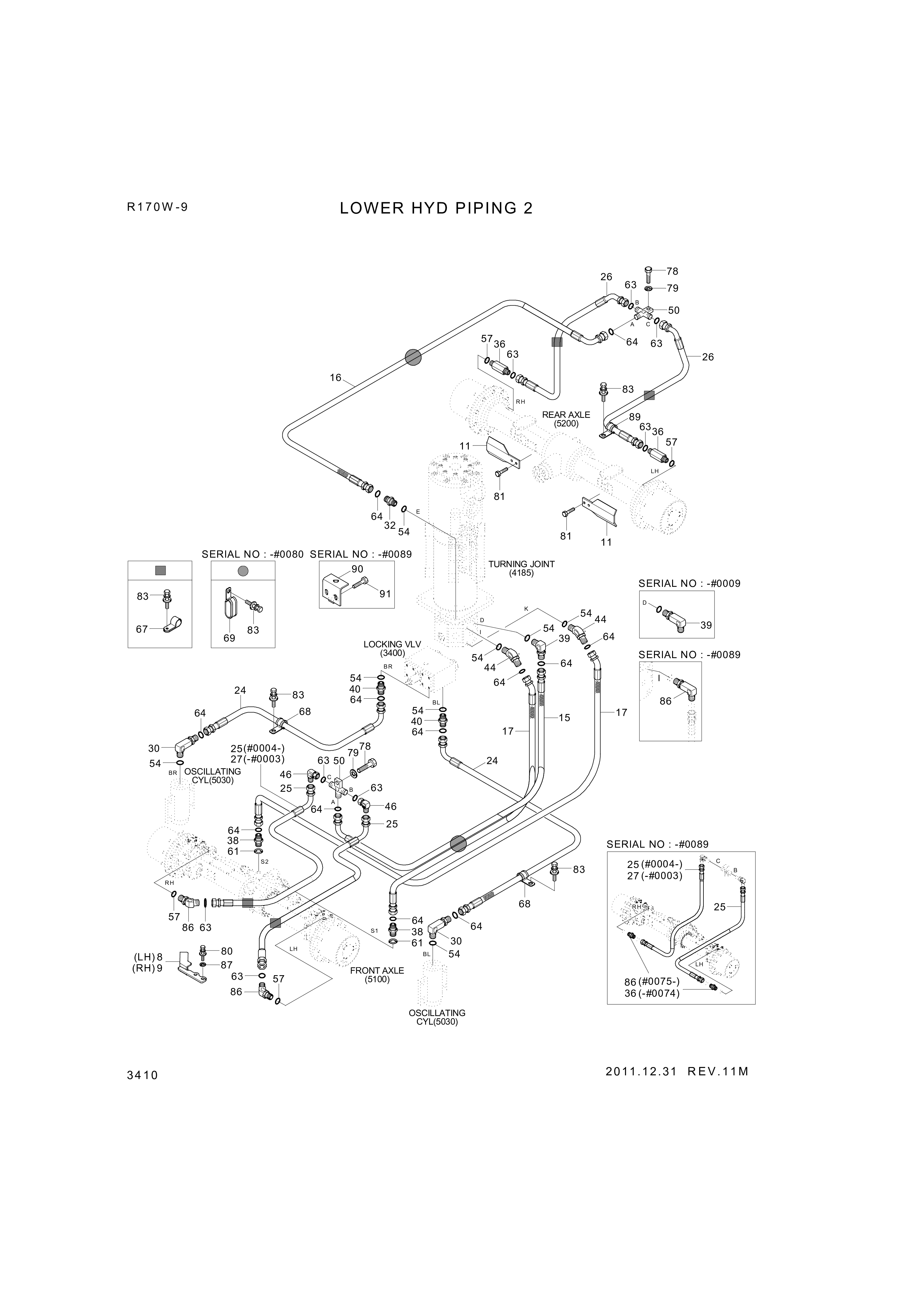 drawing for Hyundai Construction Equipment P933-067028 - HOSE ASSY-ORFS&THD