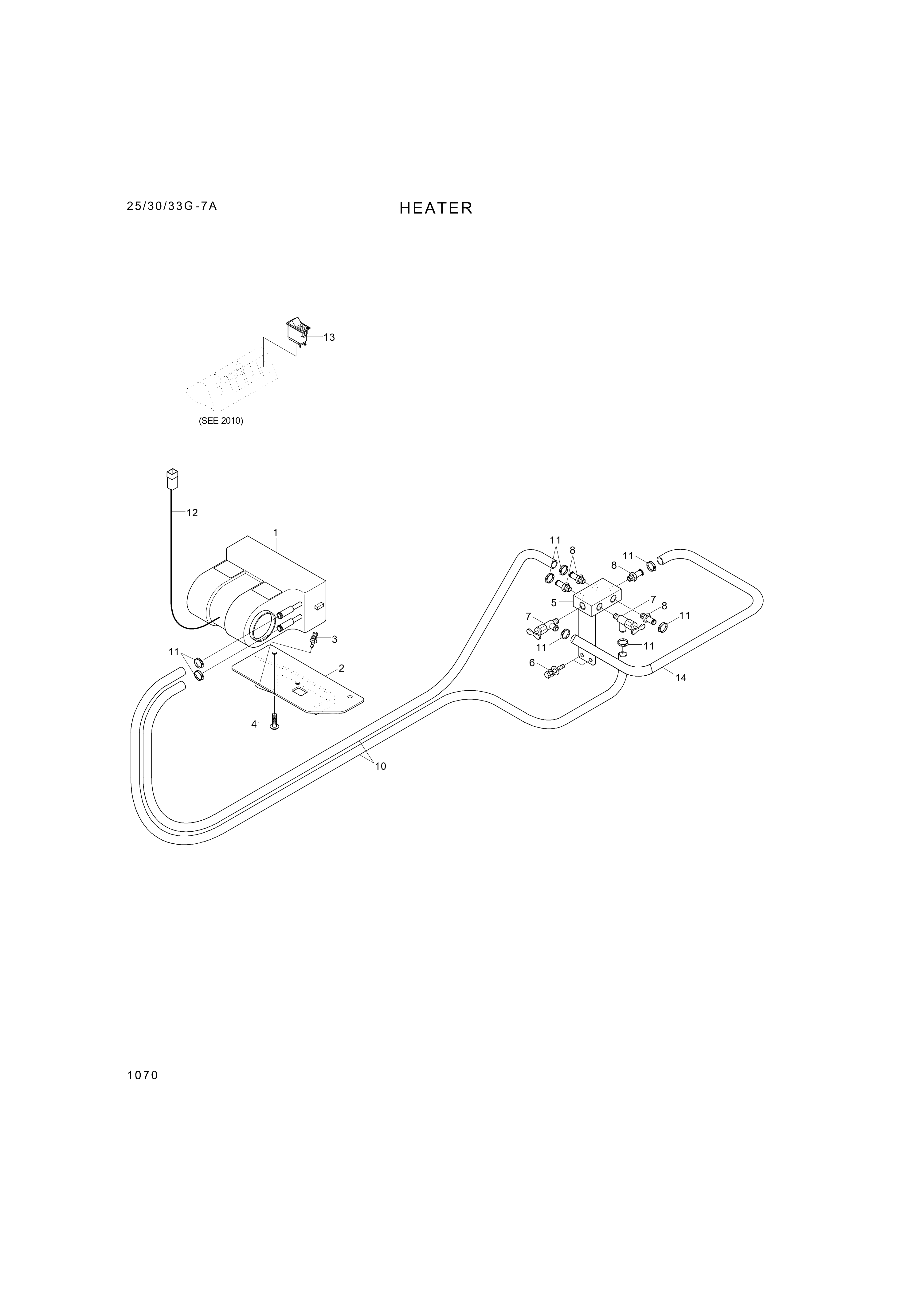 Technical drawing of Hyundai Construction Equipment S151-060206 BOLT-TAP with dimensions and layout (figure 5)
