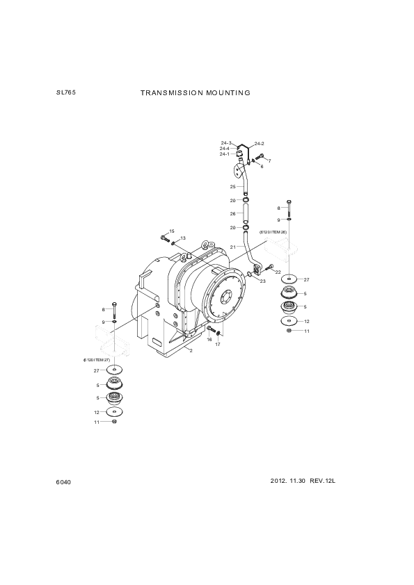 drawing for Hyundai Construction Equipment S461-320122 - PIN-SPLIT
