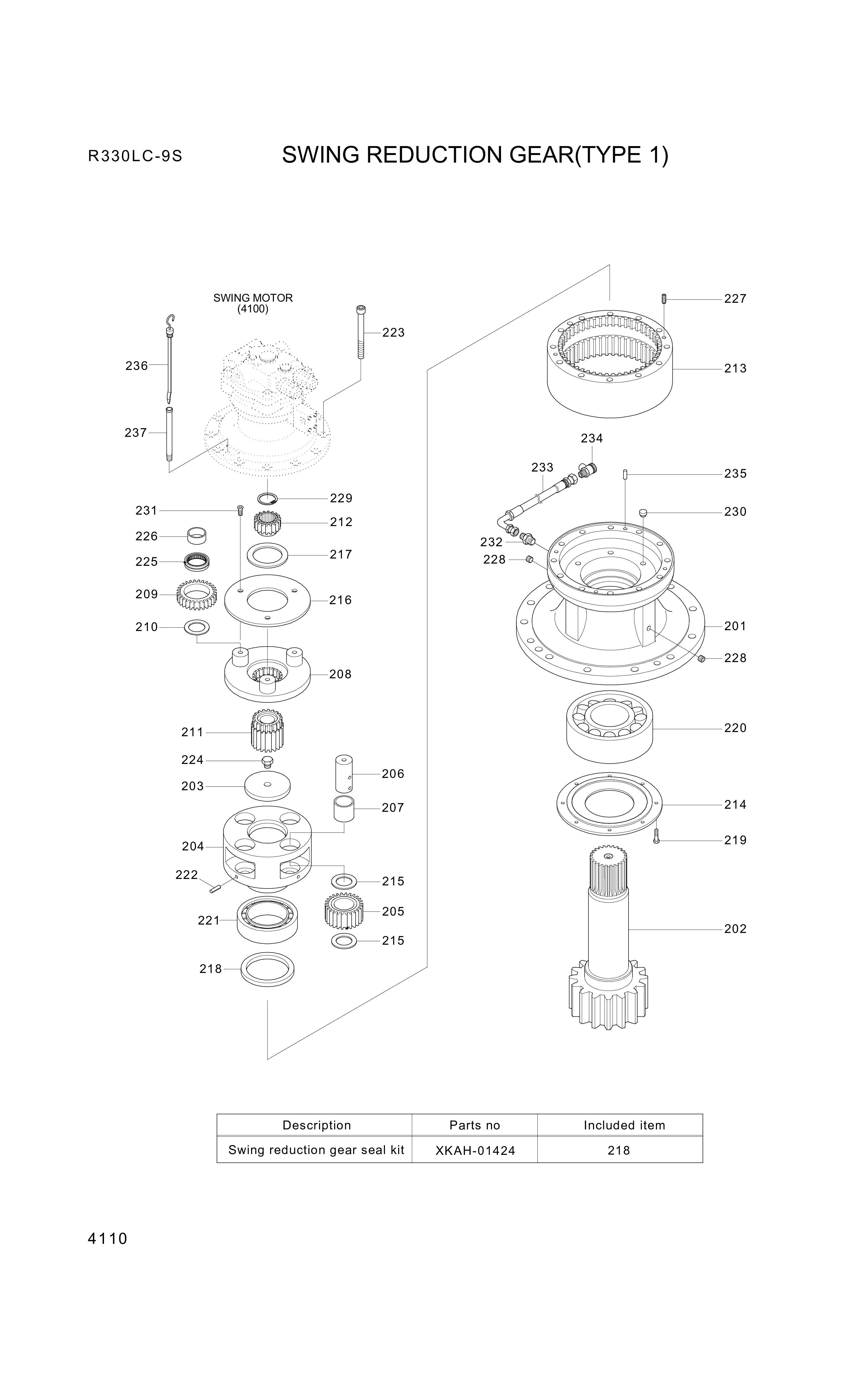 drawing for Hyundai Construction Equipment XKAH-01427 - GEAR-SUN NO2