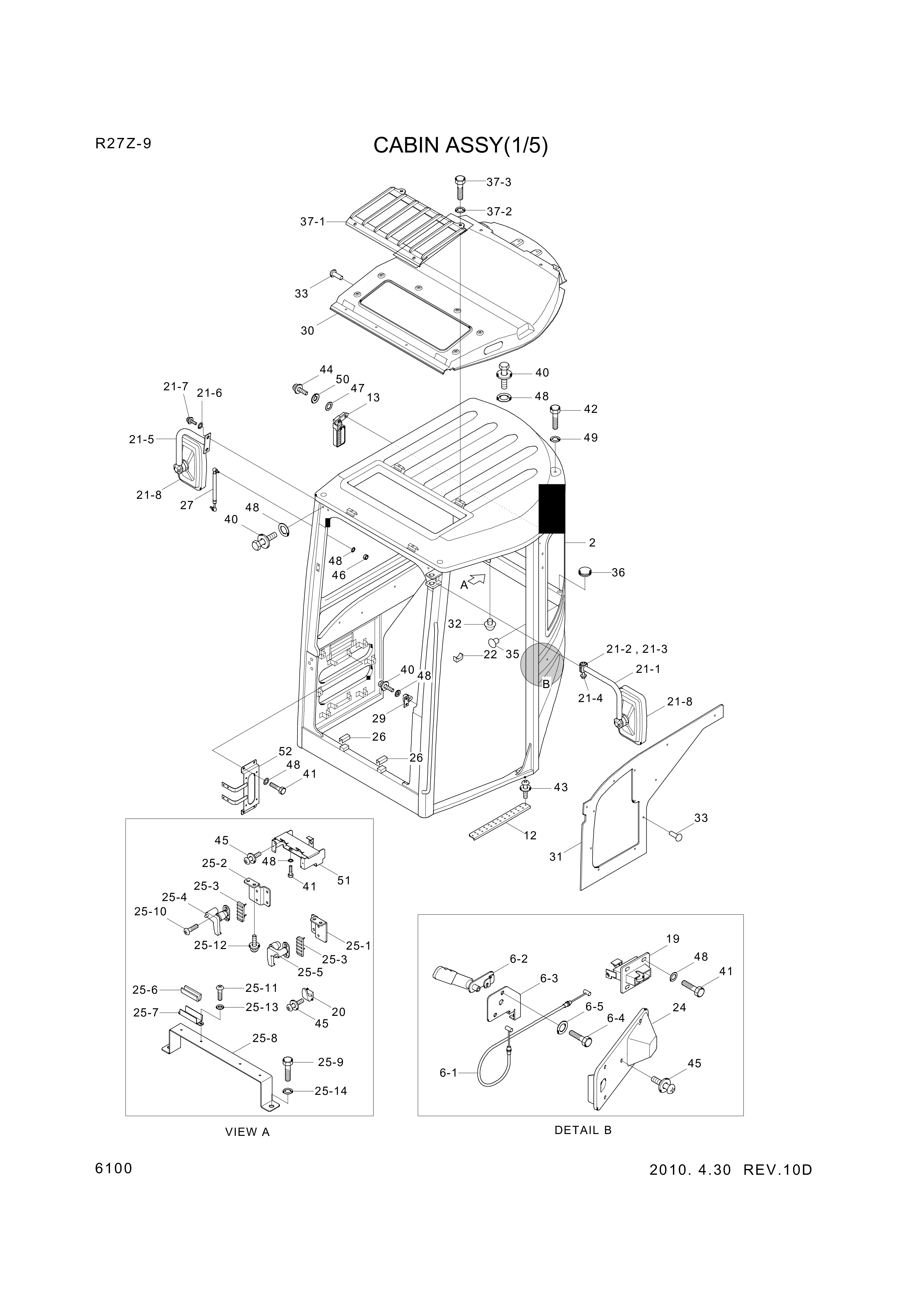 Technical drawing of Hyundai Construction Equipment S403-04200B WASHER-PLAIN with dimensions and layout (figure 3)