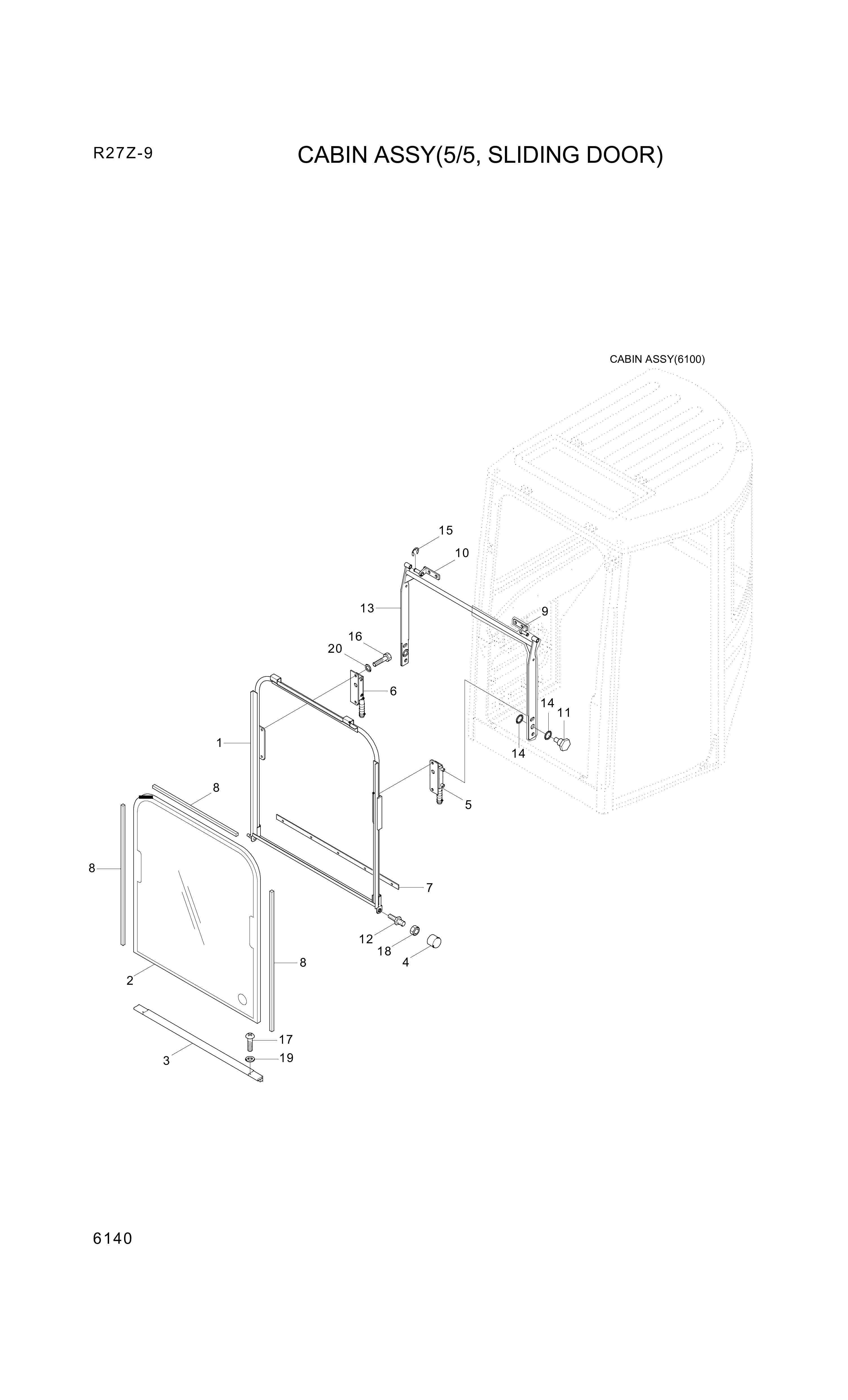 Technical drawing of Hyundai Construction Equipment S403-04200B WASHER-PLAIN with dimensions and layout (figure 4)