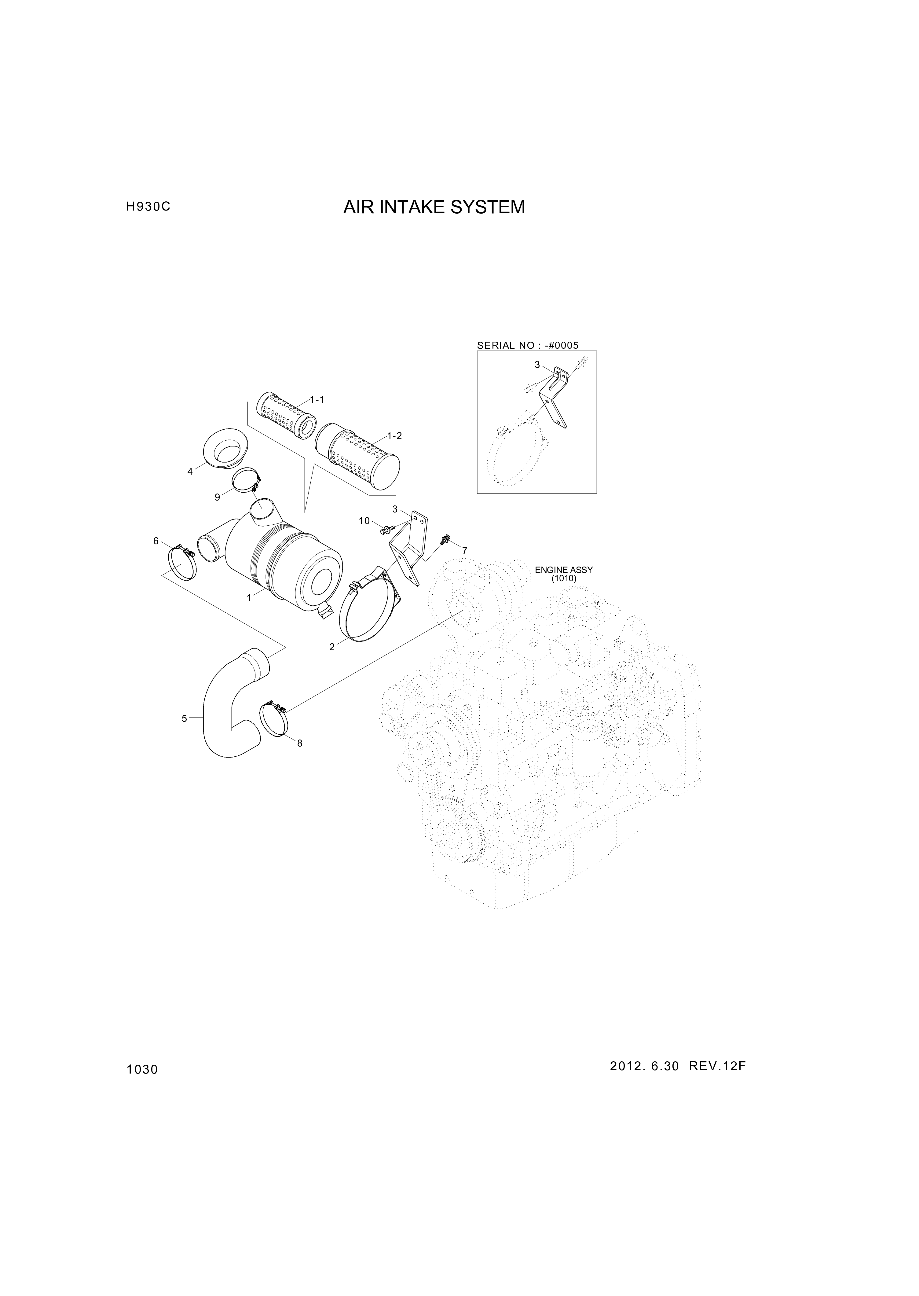 drawing for Hyundai Construction Equipment 11LB-40280 - CLAMP-HOSE