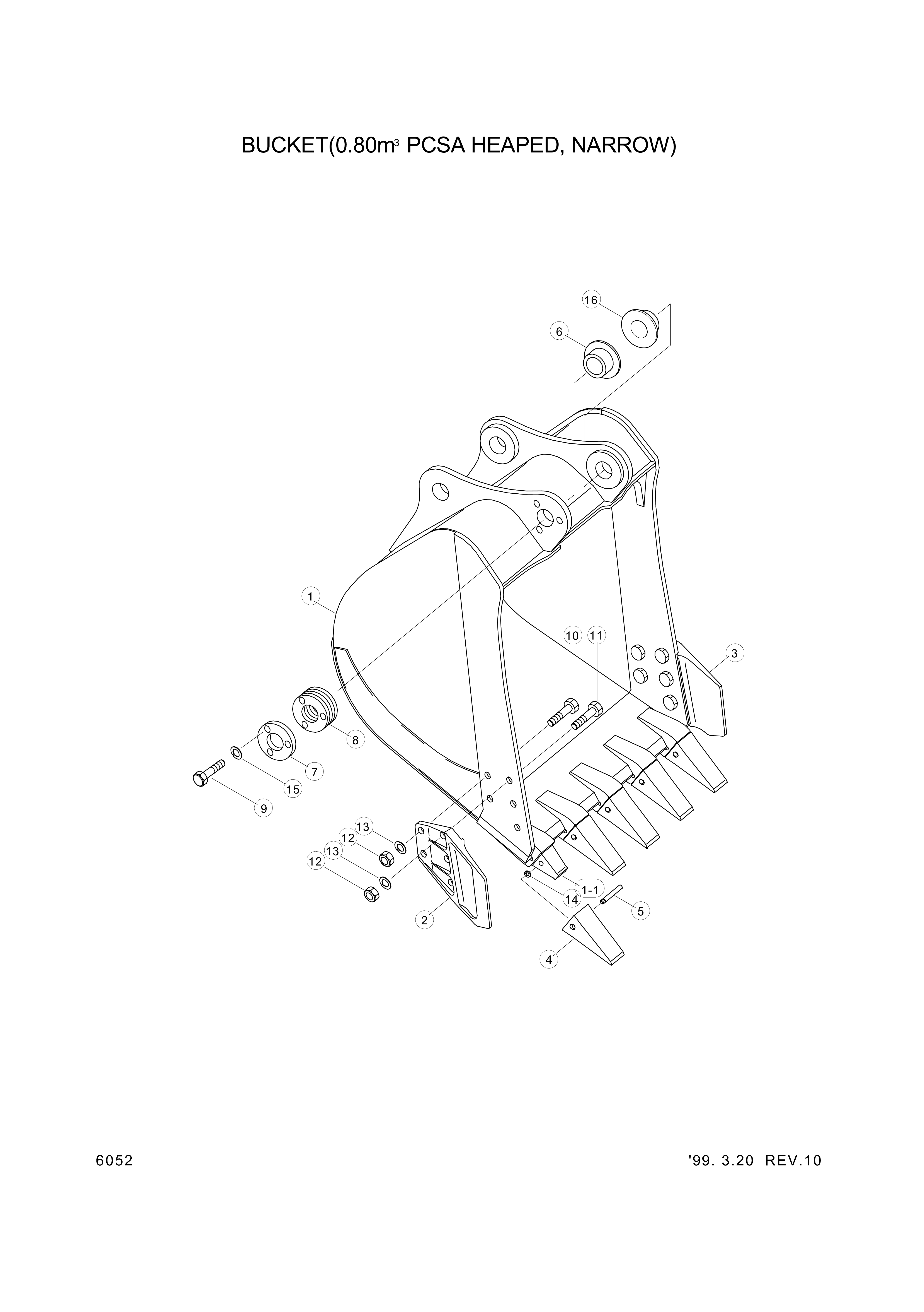 drawing for Hyundai Construction Equipment S205-221004 - NUT-HEX