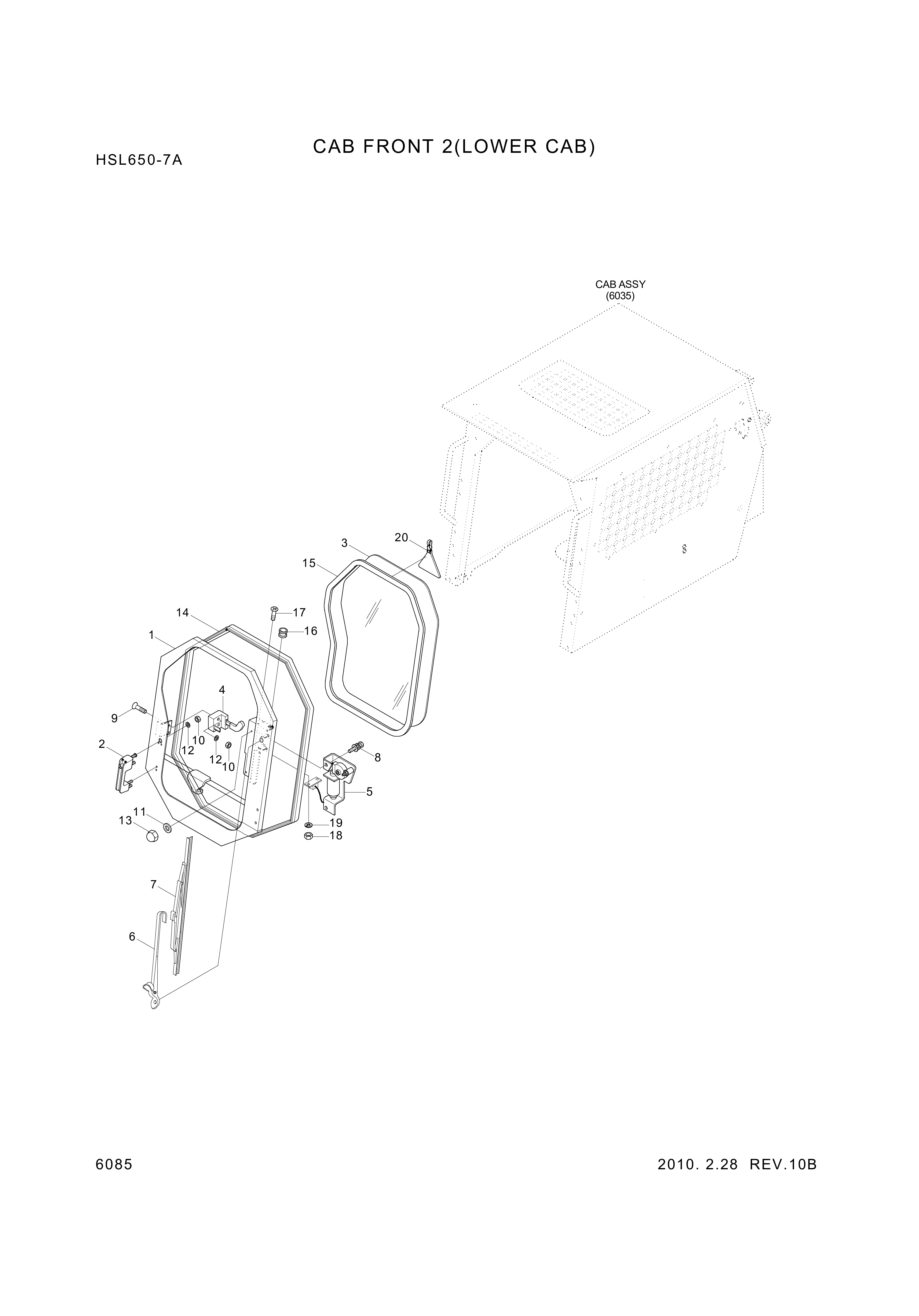 Technical drawing of Hyundai Construction Equipment S141-060406 BOLT-FLAT with dimensions and layout (figure 4)