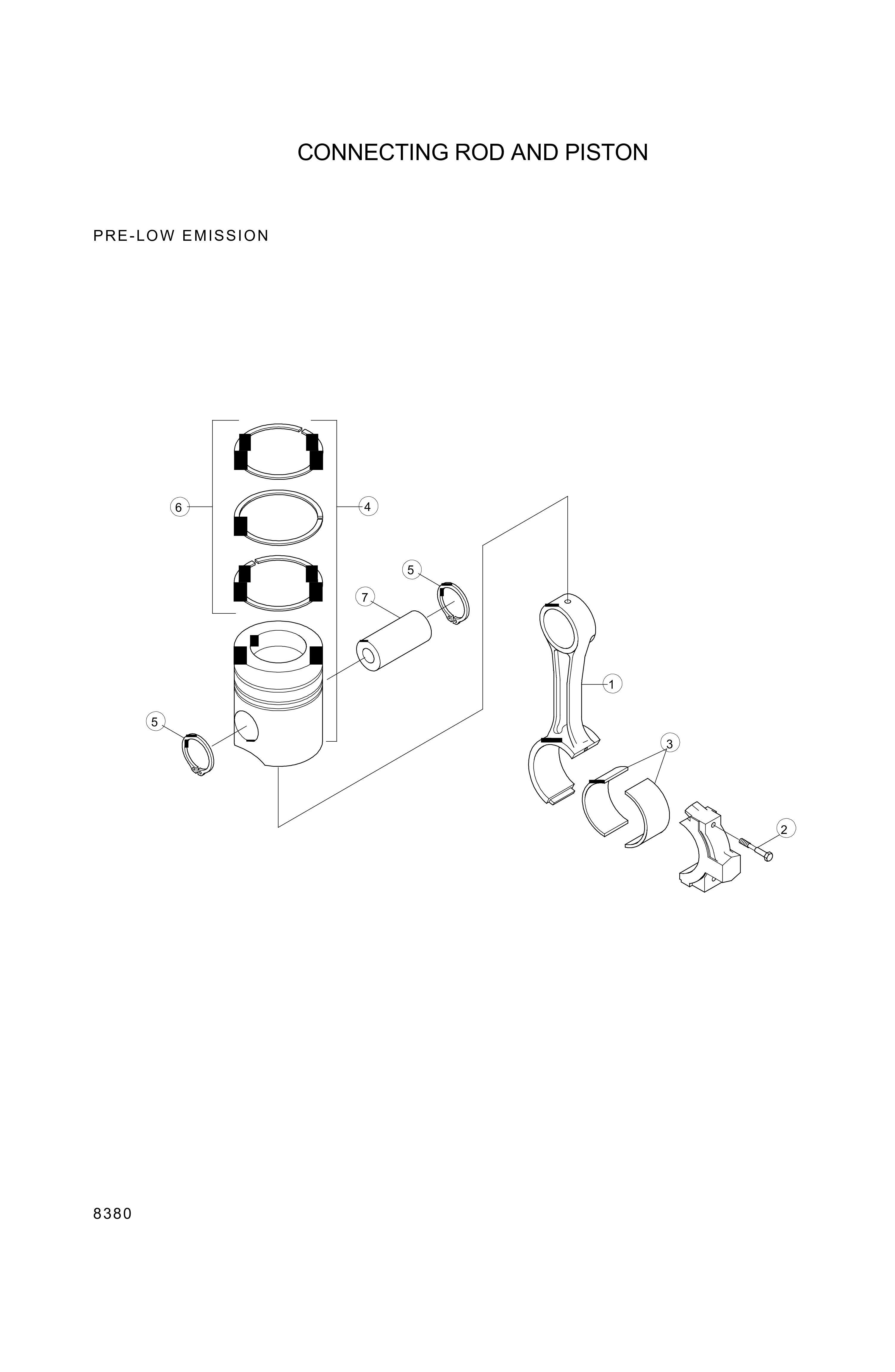 drawing for Hyundai Construction Equipment YUBP-06200 - PISTON KIT-ENG