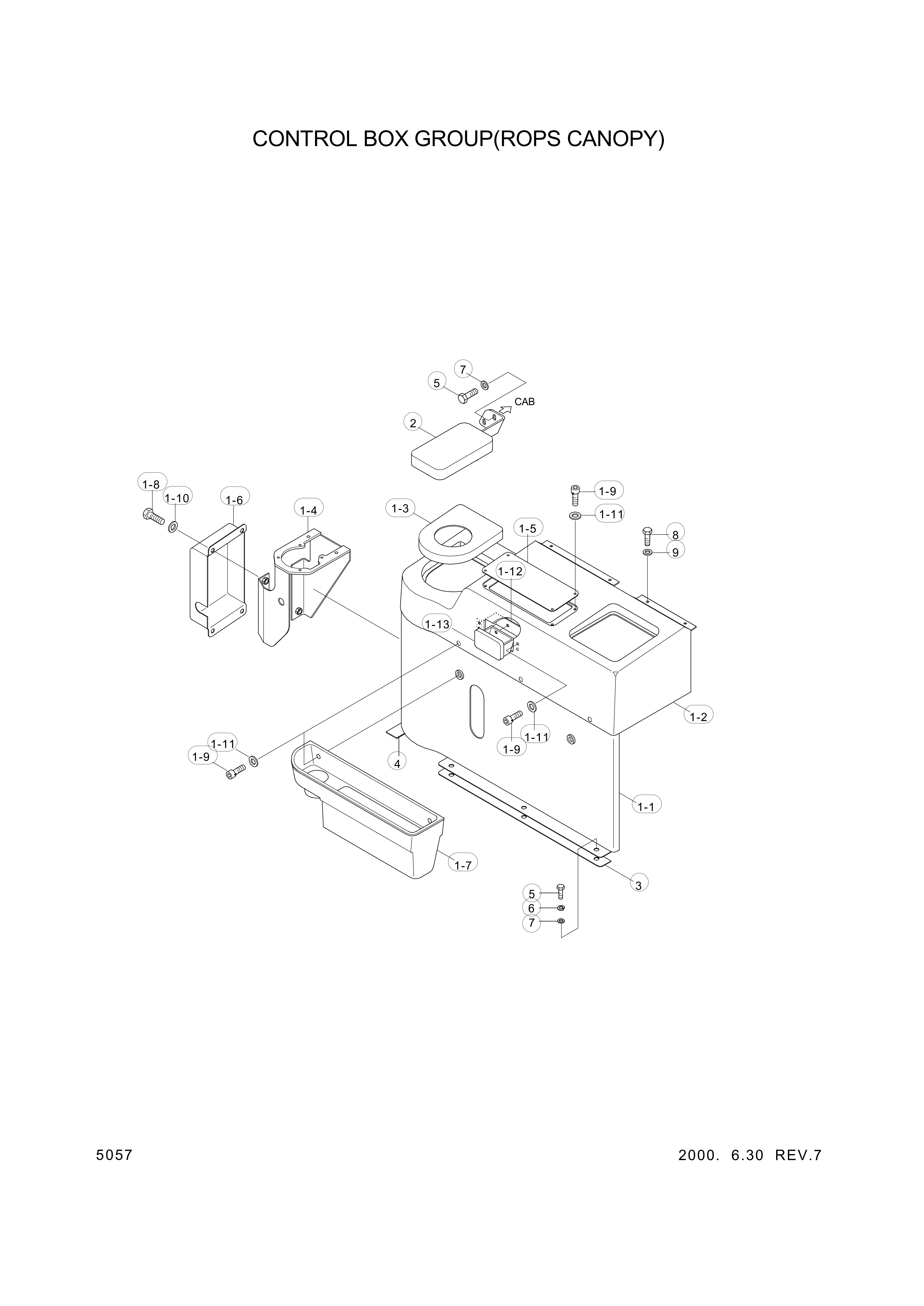 drawing for Hyundai Construction Equipment 3599-099 - WASHER