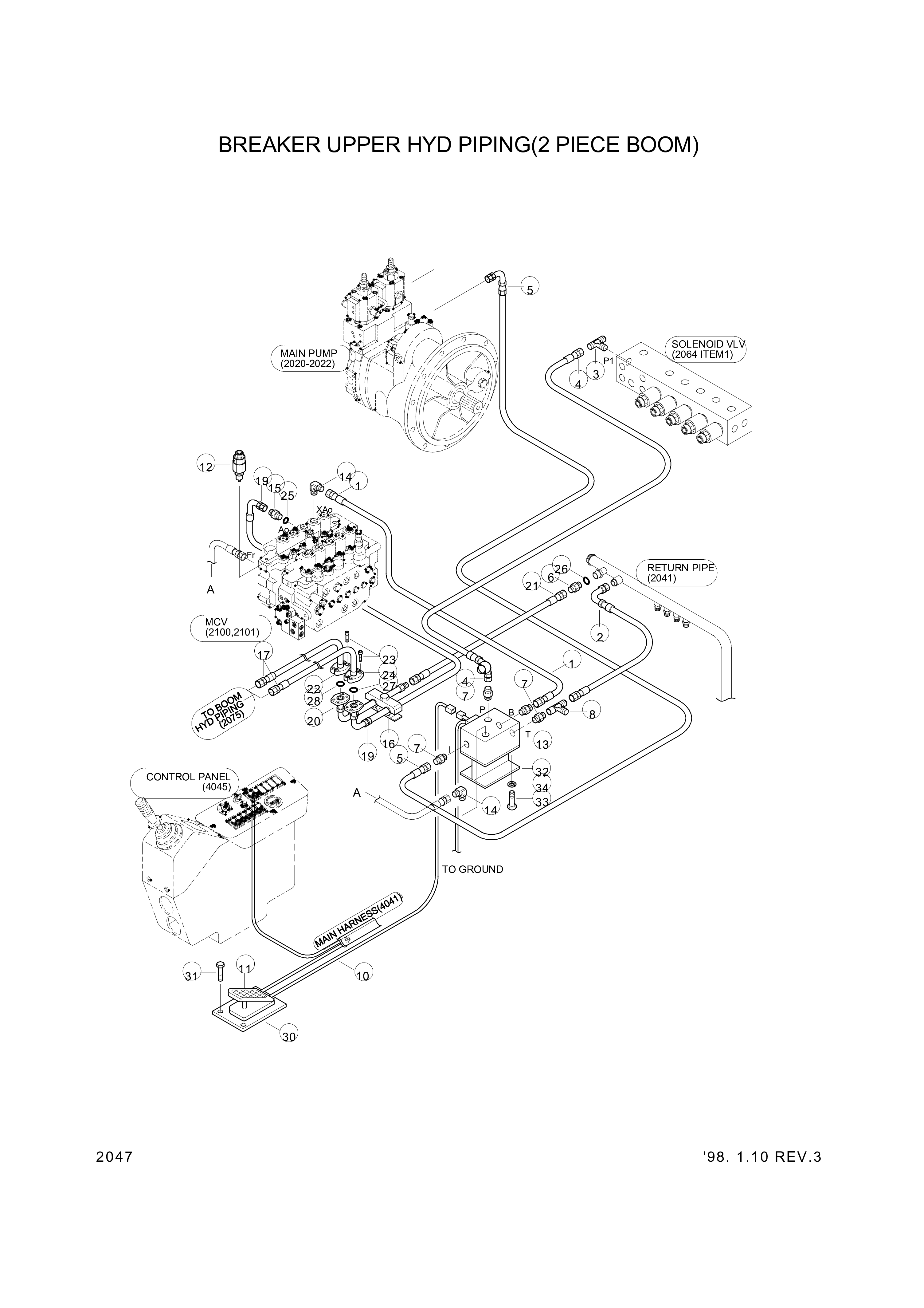 drawing for Hyundai Construction Equipment 3537-171-350- - RELIEF-PORT