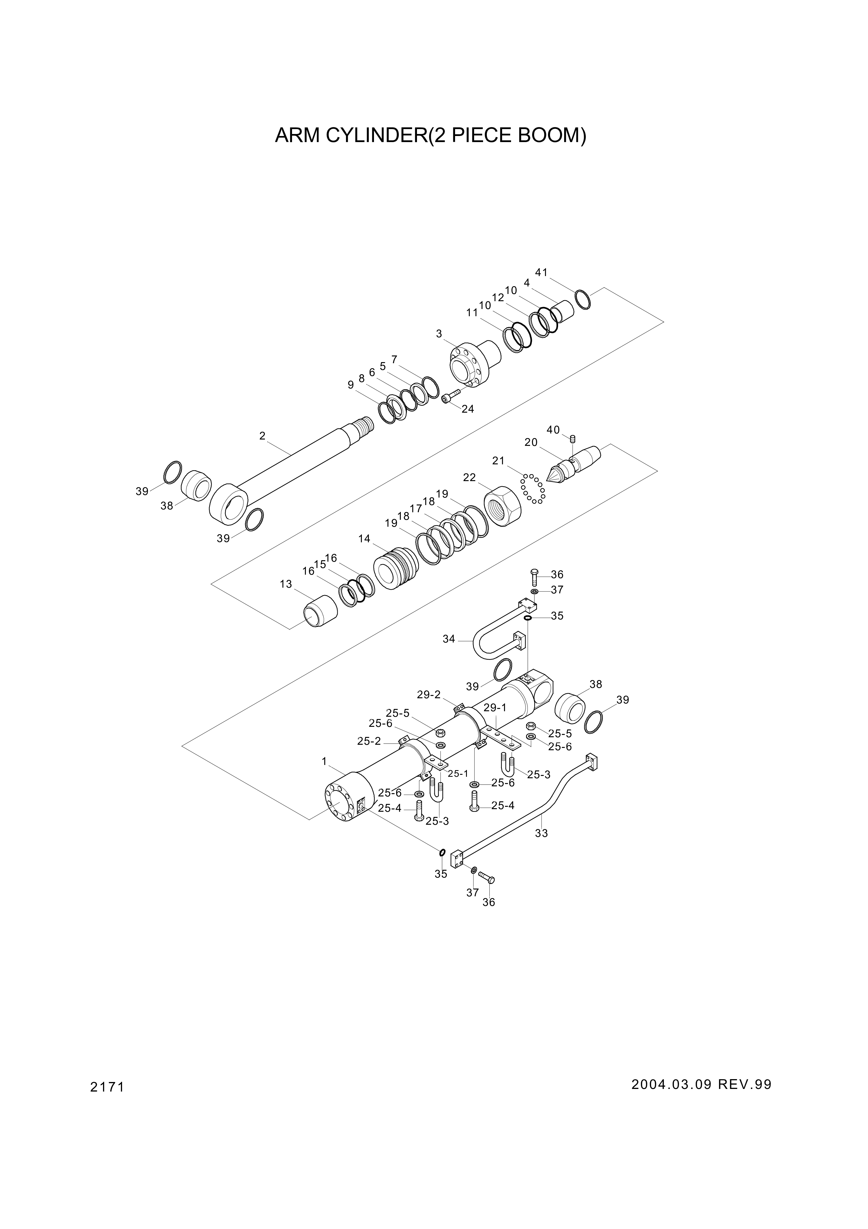Technical drawing of Hyundai Construction Equipment 31YC-31080 CLAMP-BAND with dimensions and layout (figure 3)