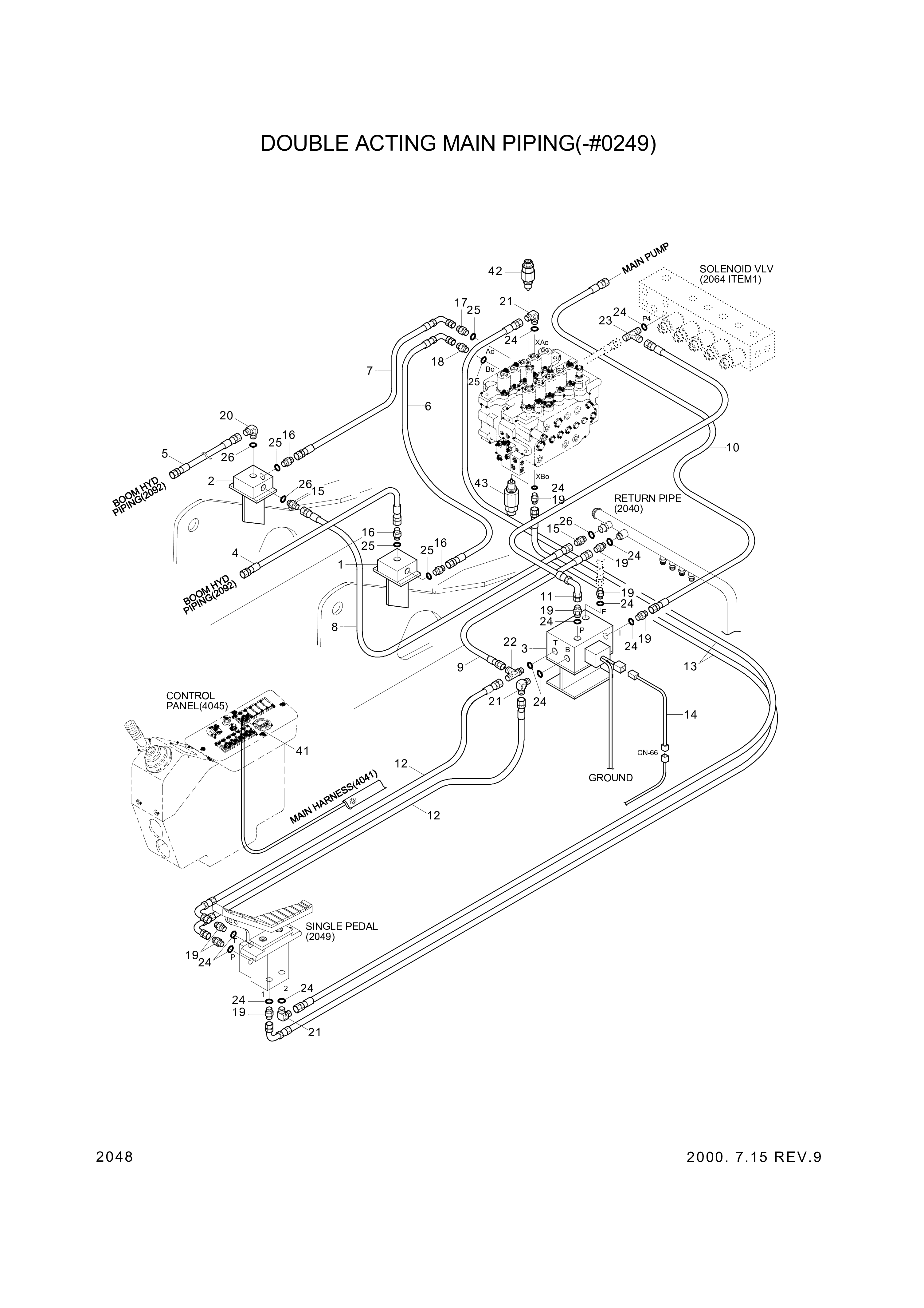 drawing for Hyundai Construction Equipment 3537-250-380K30 - PORT RELIEF VALVE