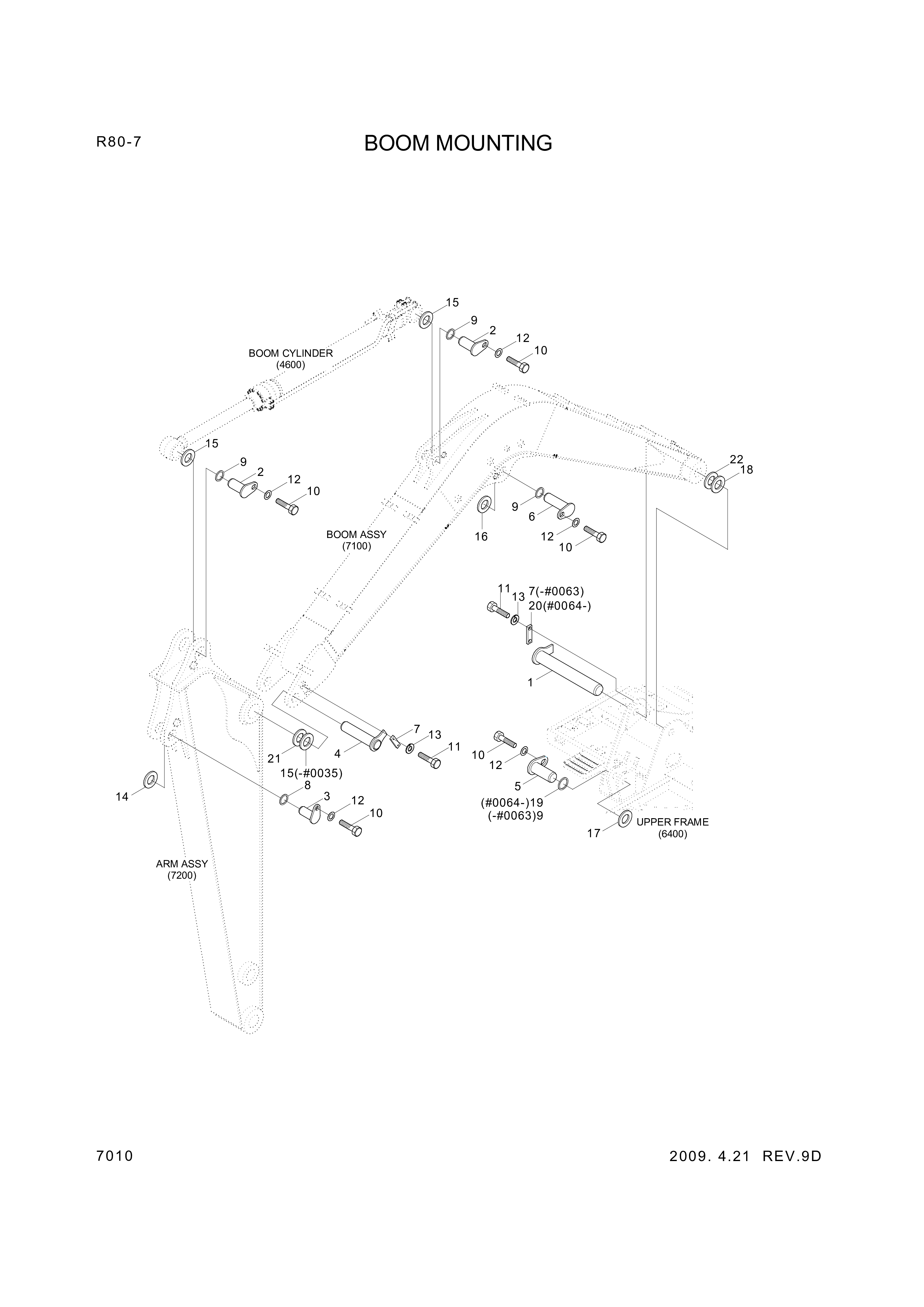 Technical drawing of Hyundai Construction Equipment 61M8-00130 SPACER-PIN with dimensions and layout (figure 2)