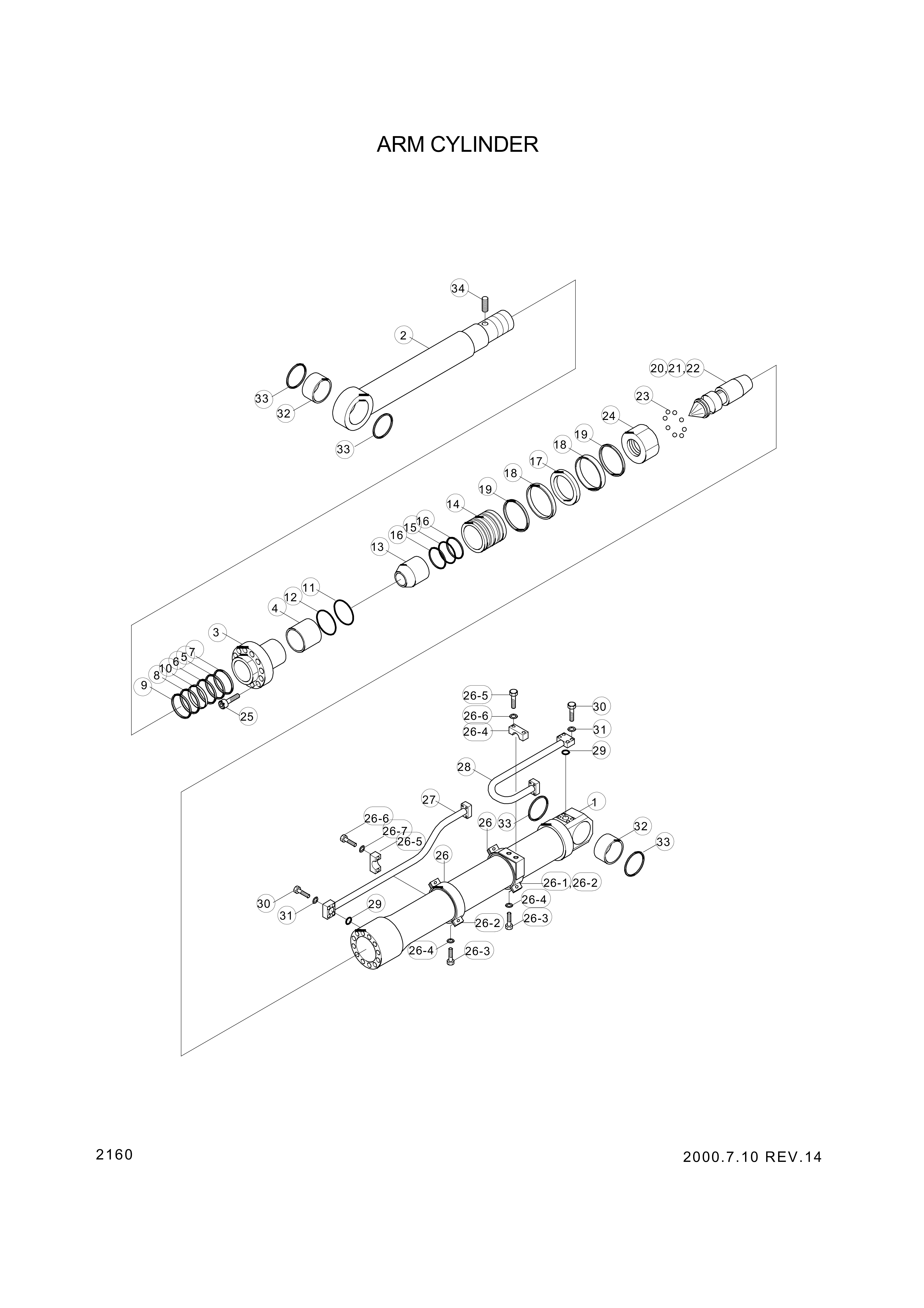 drawing for Hyundai Construction Equipment 159-21 - SPRING-COIL