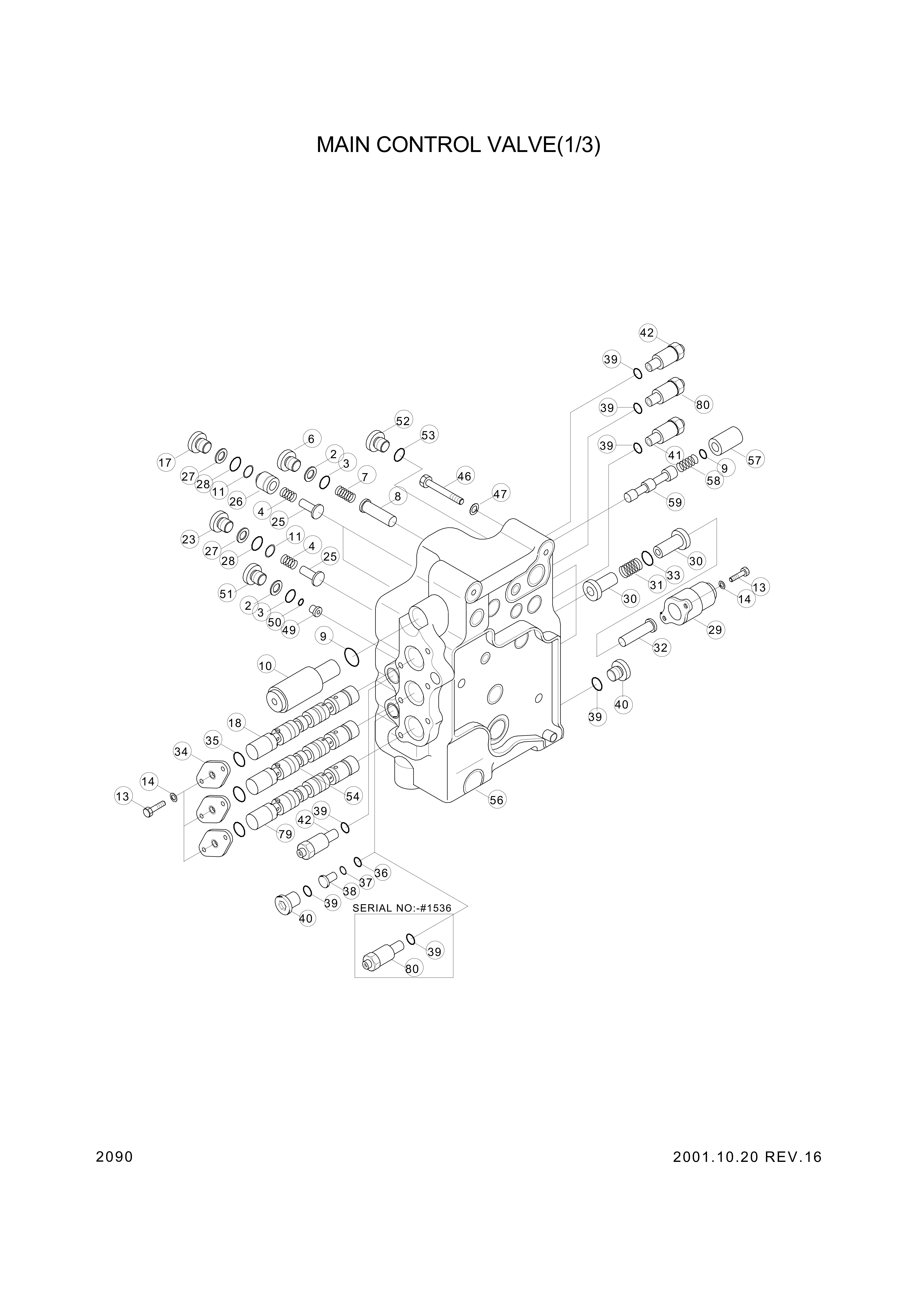 drawing for Hyundai Construction Equipment 3510-4030 - PLUNGER-TRAVEL