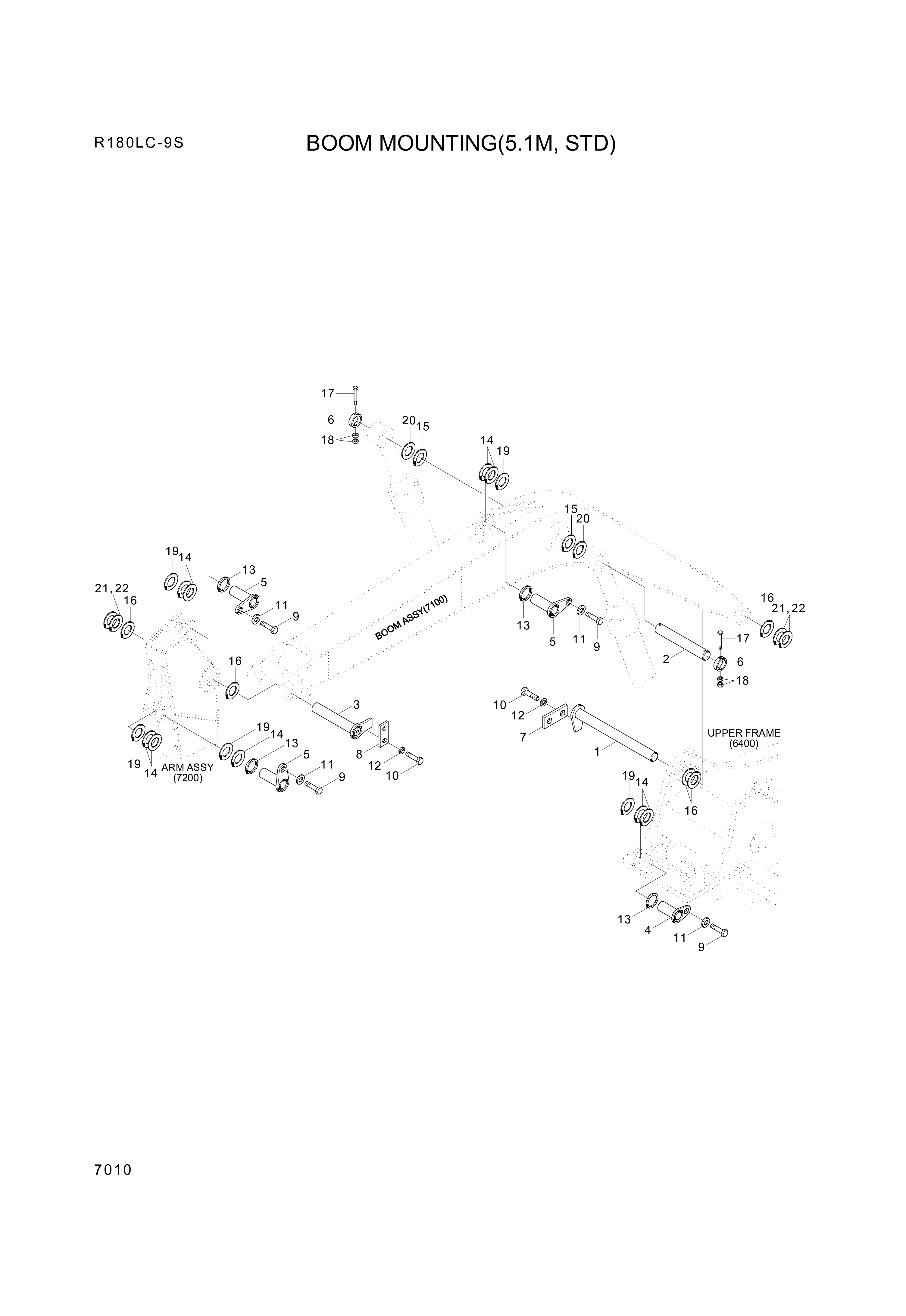 drawing for Hyundai Construction Equipment 61EK-11021 - PIN-JOINT