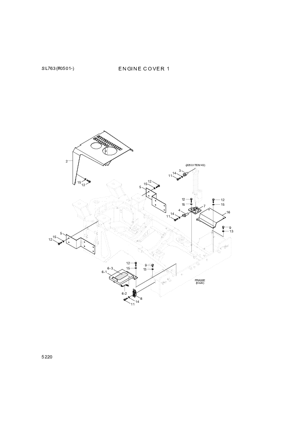 drawing for Hyundai Construction Equipment 76Z1-40081 - COVER-BATT RH