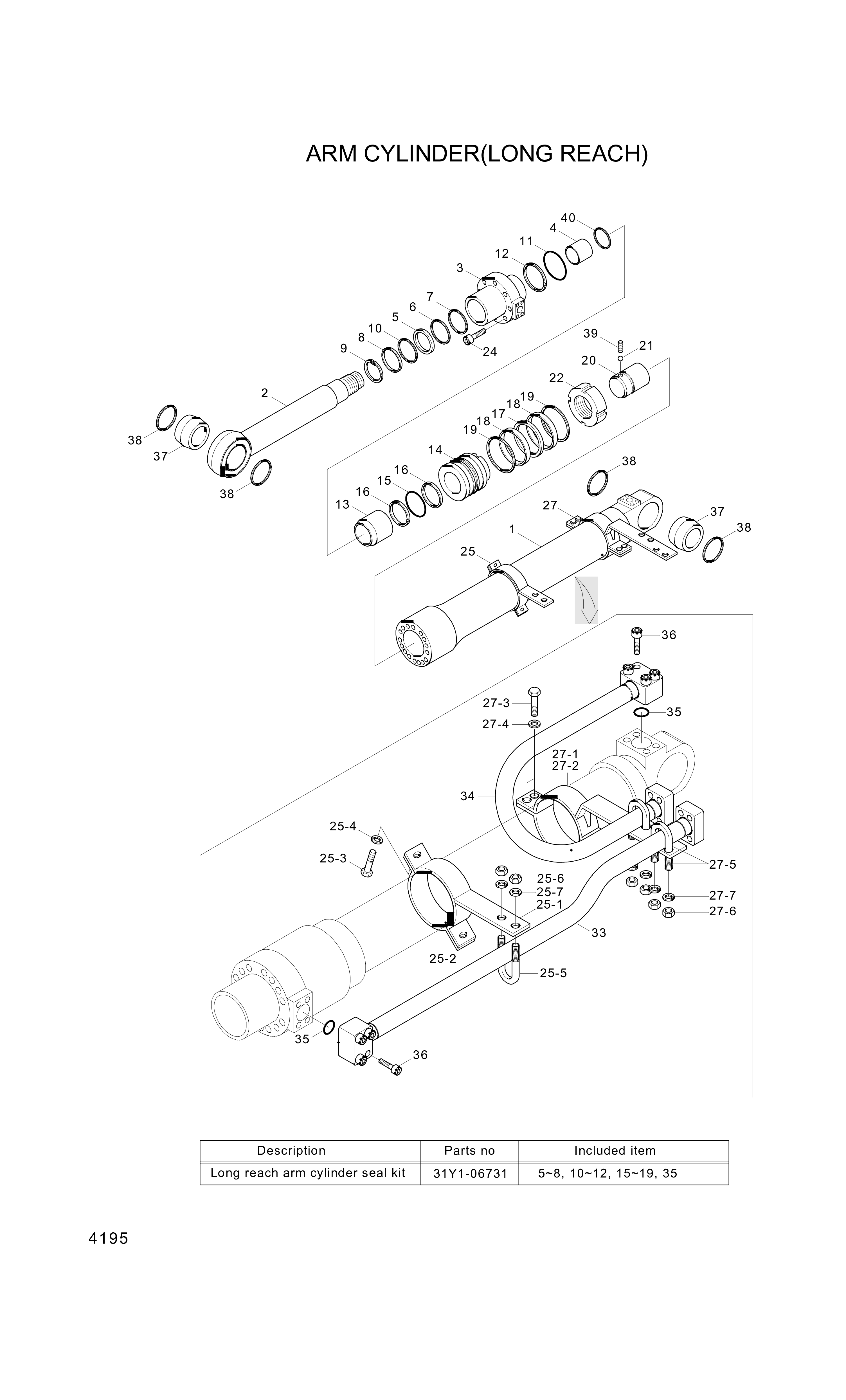 drawing for Hyundai Construction Equipment 302-22 - BOLT